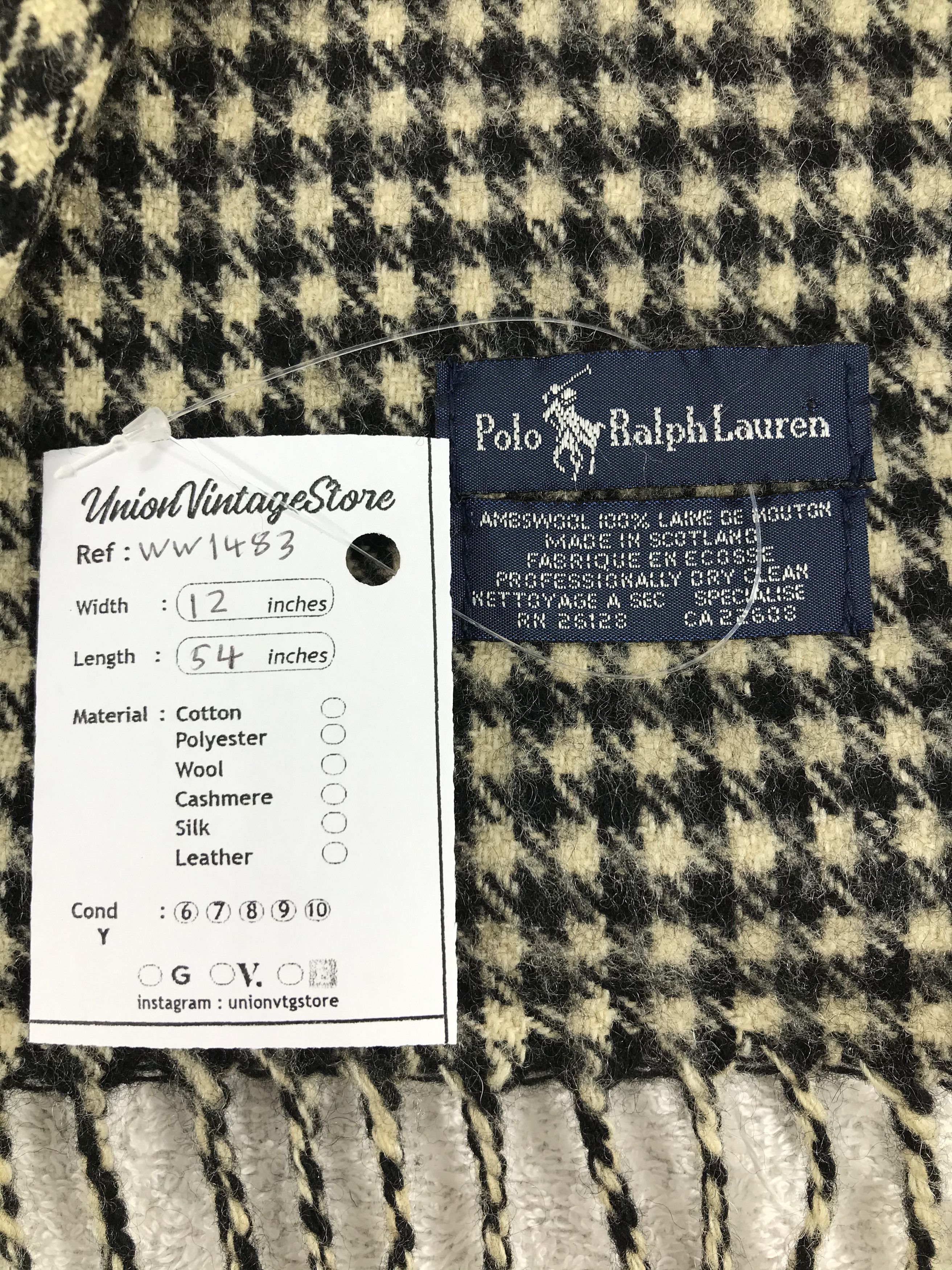 Polo Ralph Lauren × Vintage Polo Ralph Lauren Scarf / Muffler / Neckwear - WW1483 Size ONE SIZE - 5 Thumbnail