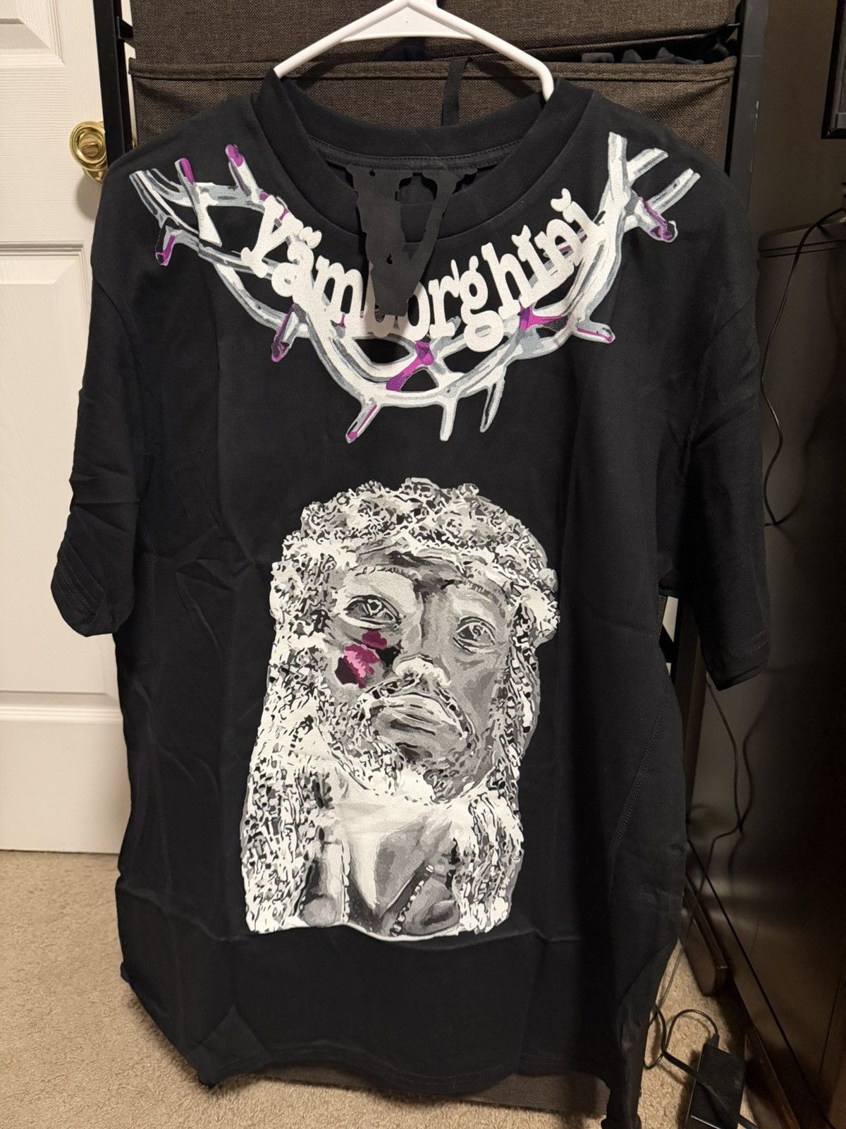 Vlone Vlone X Yams Day Jesus Piece T-Shirt Size US L / EU 52-54 / 3 - 1 Thumbnail