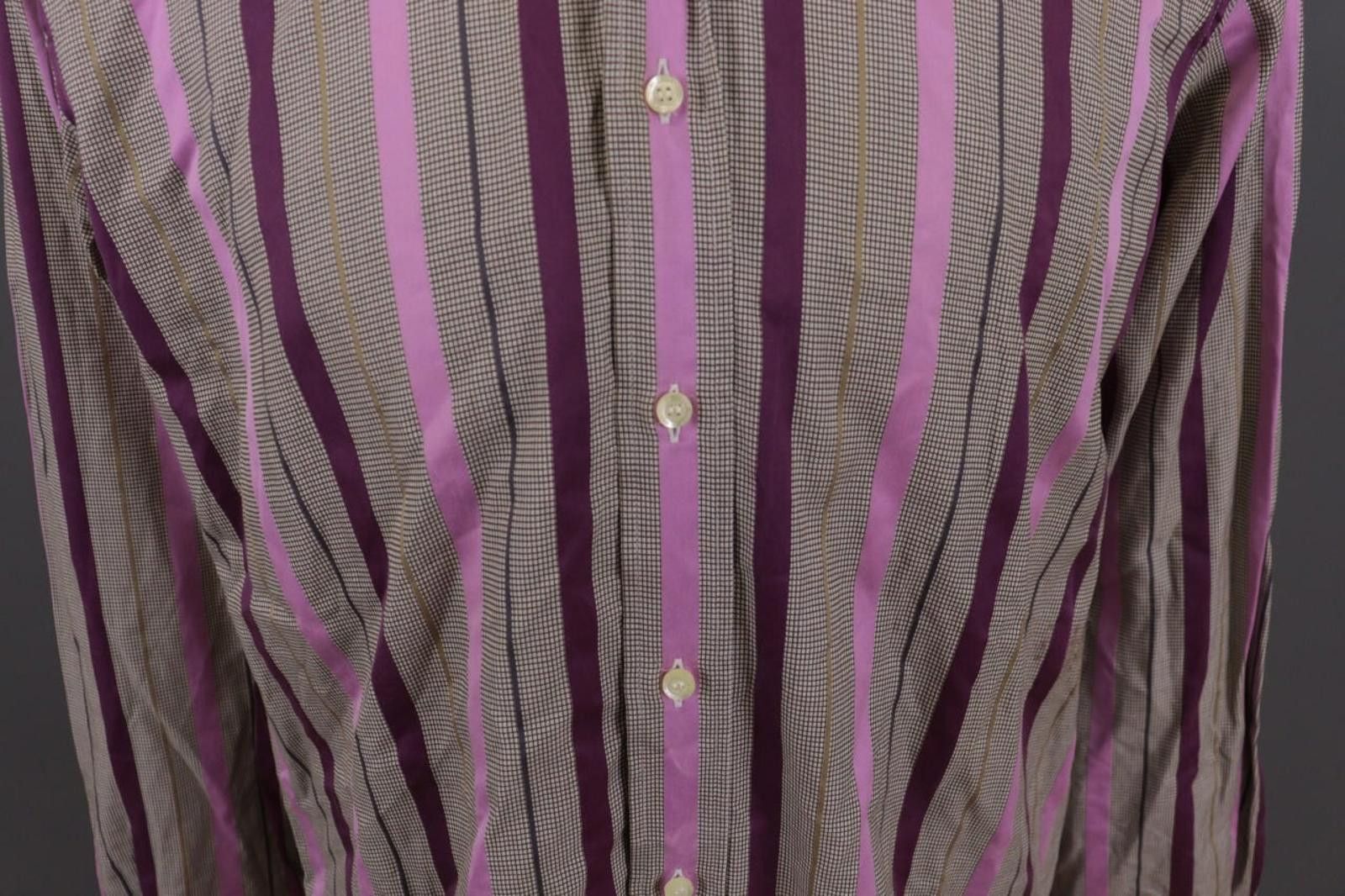 Etro Etro Milano Multicolor Striped Button Down Shirt Size 41 Size US M / EU 48-50 / 2 - 4 Thumbnail