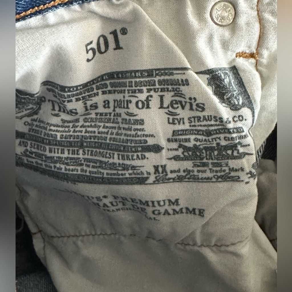 Levi's Levi’s 501 BIG E Premium Denim Distressed Jean Blue Men 29. Size US 29 - 5 Thumbnail