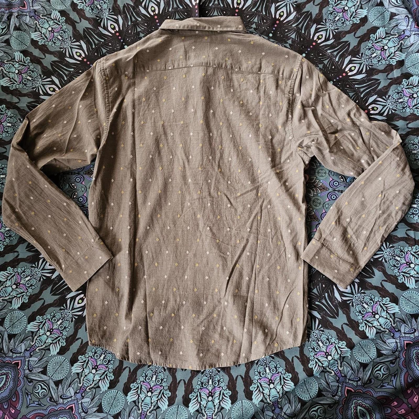 RVCA RVCA Men's Grey Slim Fit Button Down Shirt Size US L / EU 52-54 / 3 - 7 Thumbnail