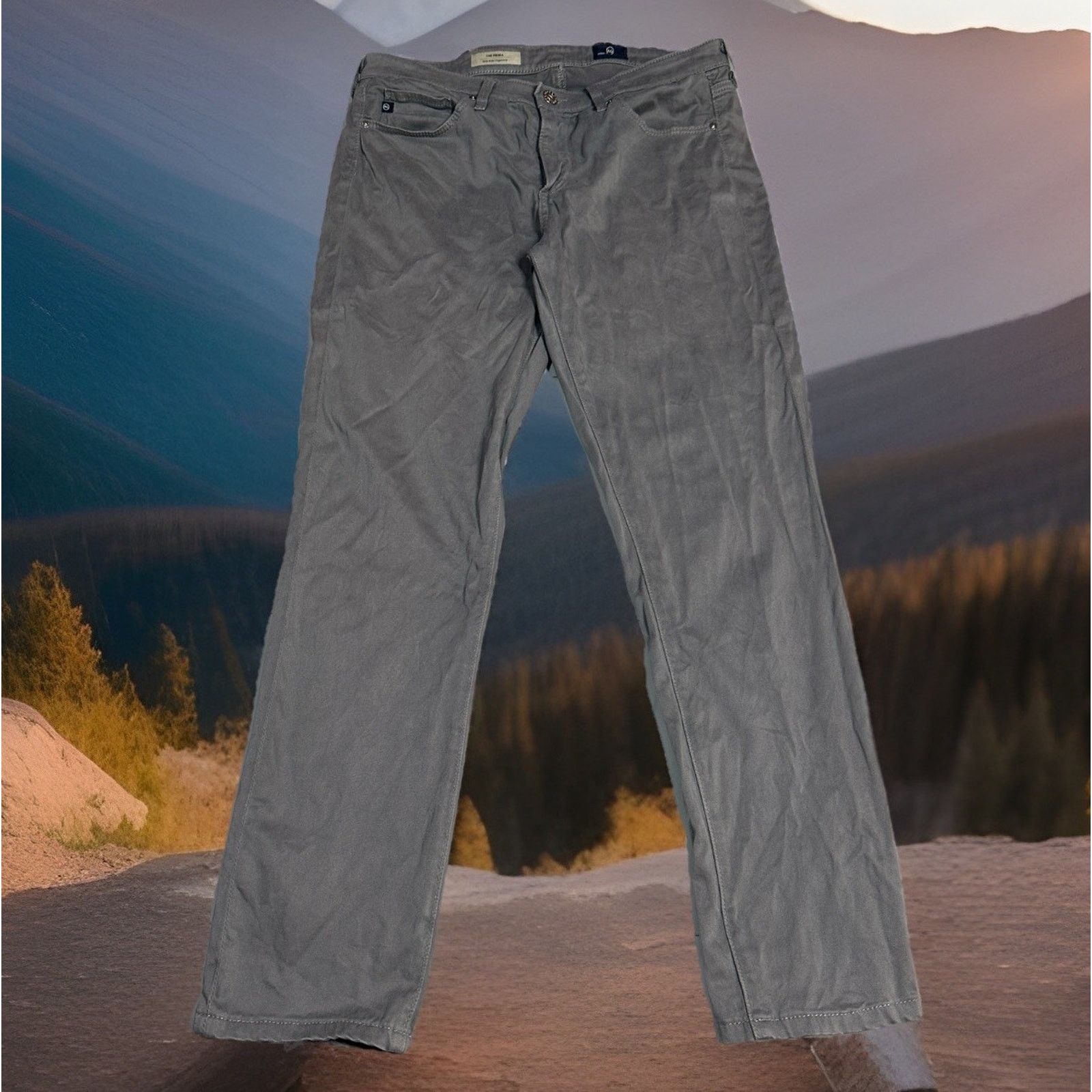 AG Adriano Goldschmied AG Adriano Goldschmied Slim Straight Jeans 29R 30x28 Prima Size 29" - 2 Thumbnail