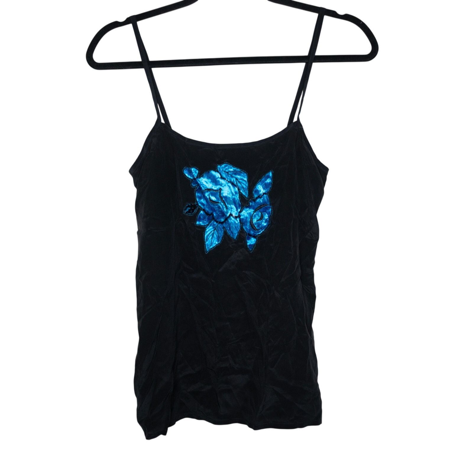 Escada Escada 1980s Vintage Velvet 100% Silk Cami Size S / US 4 / IT 40 - 1 Thumbnail