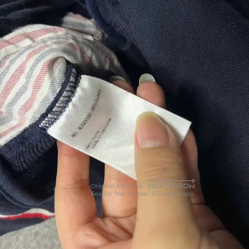 Thom Browne Thom Browne Women's Navy Cotton Relaxed Pants . Size 23" - 5 Thumbnail
