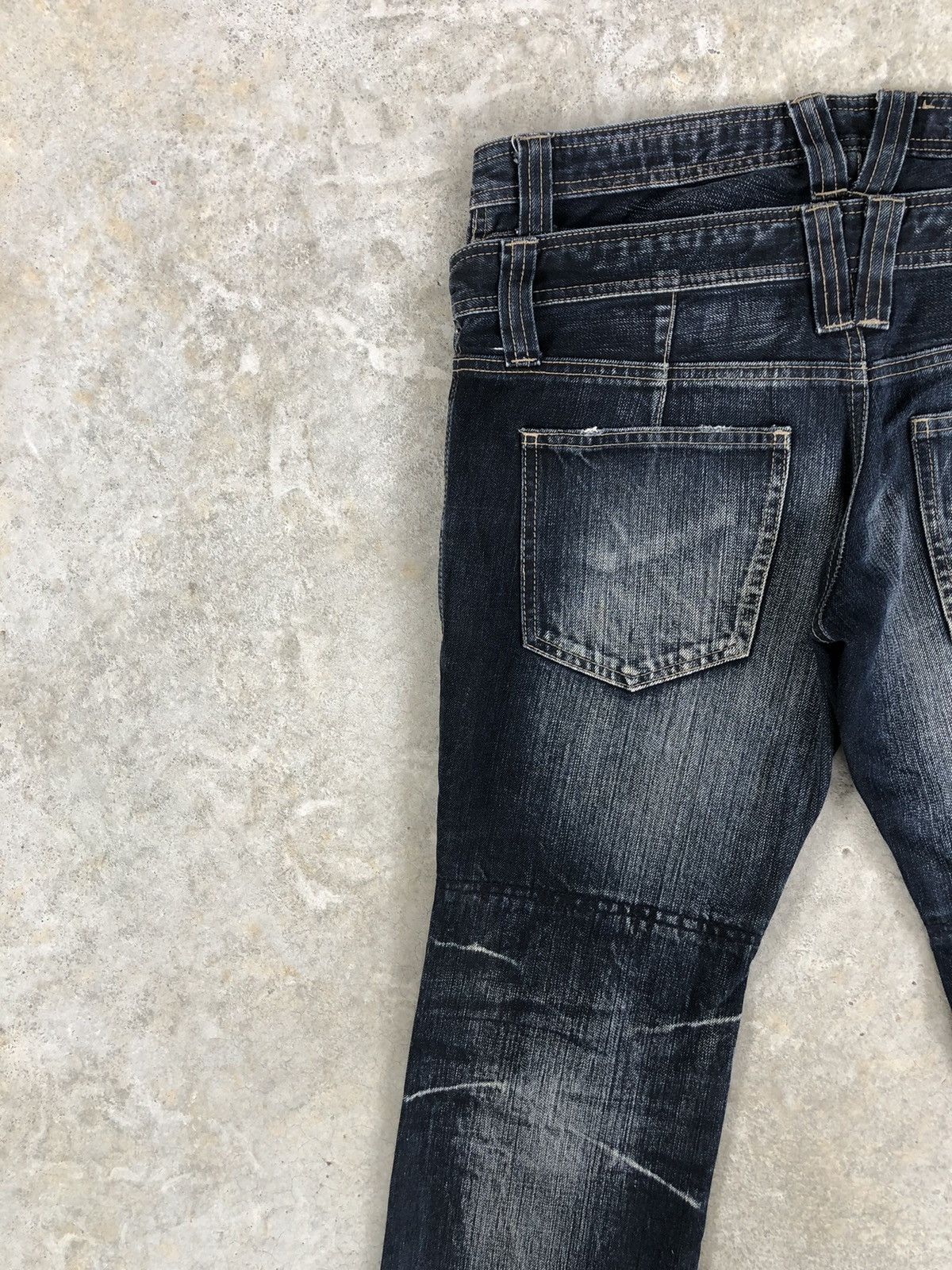 PPFM PPFM Double Waist Distressed Jeans Size US 31 - 9 Thumbnail