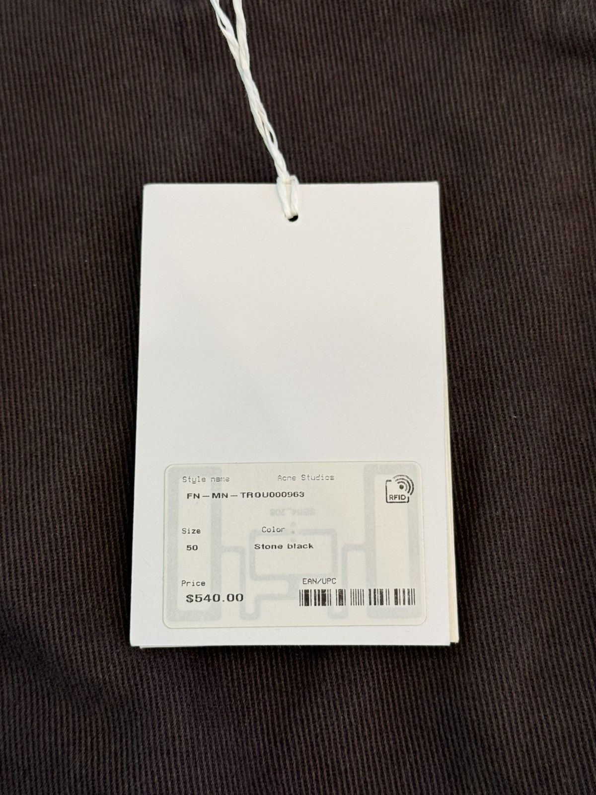 Acne Studios Acne Stone Black Jean Trousers Size US 34 / EU 50 - 5 Thumbnail