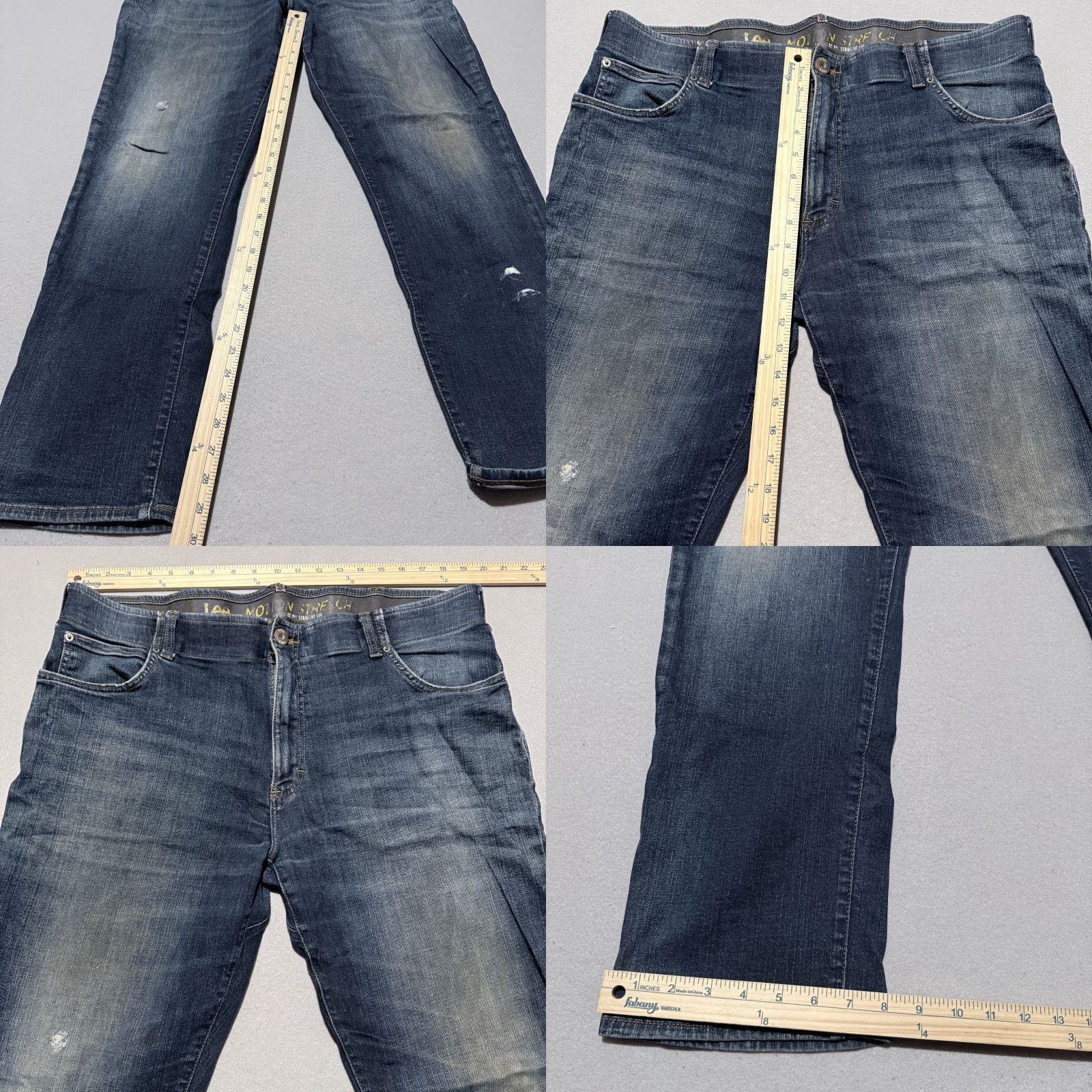 Lee Lee Jeans Men's Blue Denim Regular Motion Stretch Straight 40x32 Regular Fit Jeans Size US 40 / EU 56 - 9 Thumbnail