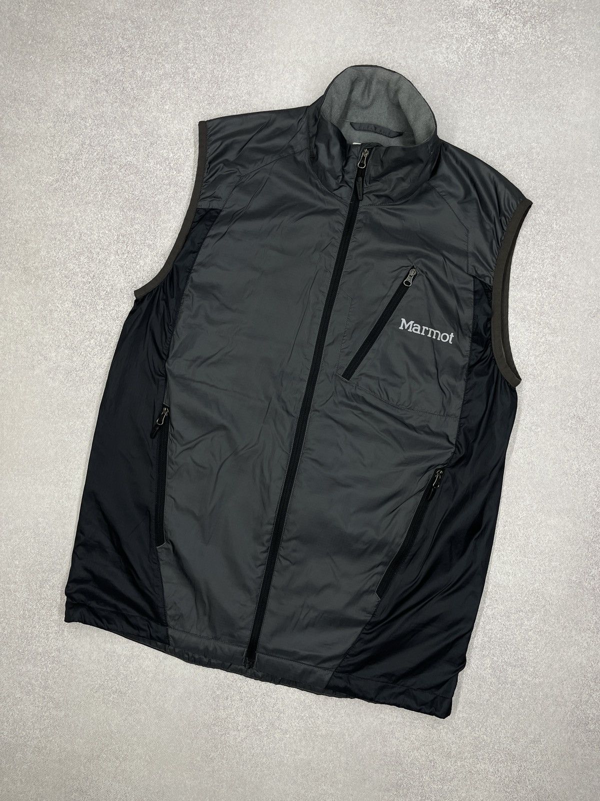 Mens Marmot Nylon Vest Grey Outdoor Gorpcore Size S