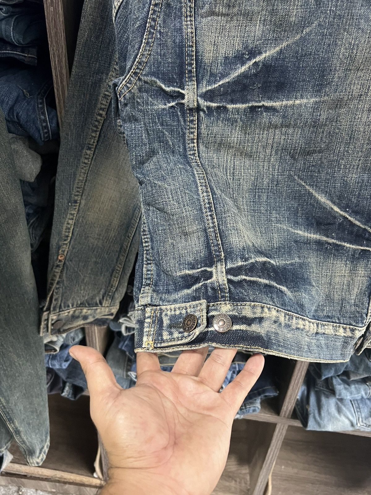 URBAN RESEARCH DOORS 🔥Urban Research Distressed Denim Jacket Size XS / US 0-2 / IT 36-38 - 11 Thumbnail