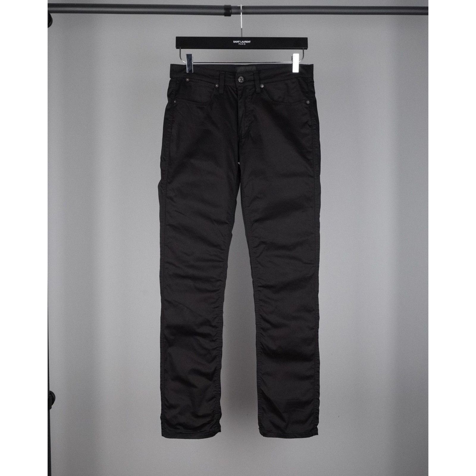 Acne studios max satin black jeans pants