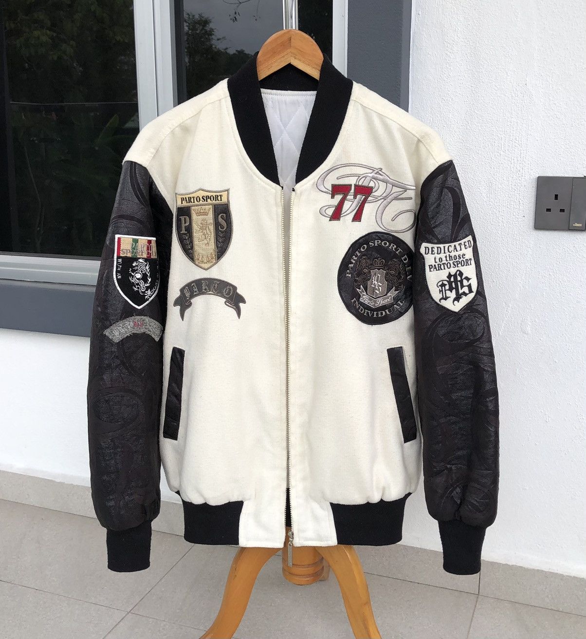 Japanese Brand Parto II Individual Sport 77 Patches Embroidery Logo Jacket Size US L / EU 52-54 / 3 - 1 Thumbnail