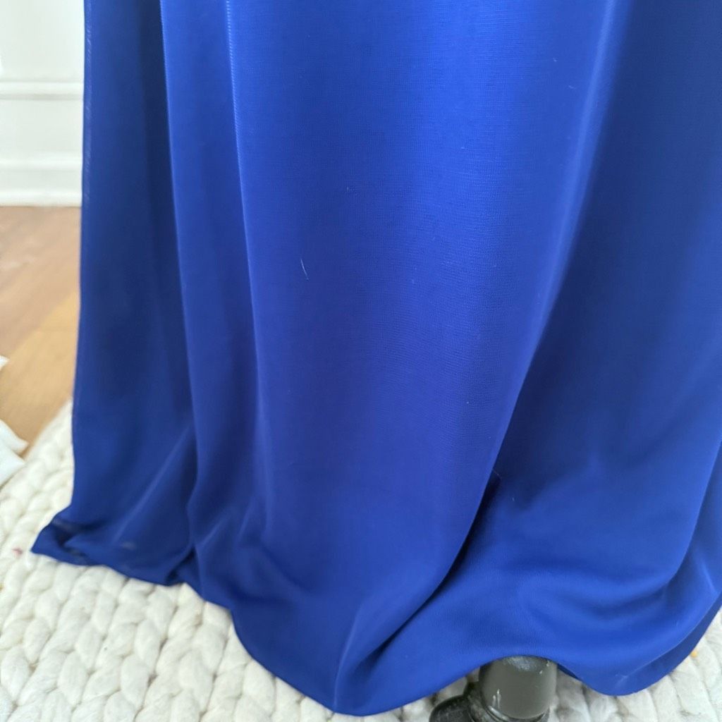 Other Xscape Royal Blue Formal Straight Maxi Skirt Stretchy 6 Size 28" / US 6 / IT 42 - 4 Thumbnail