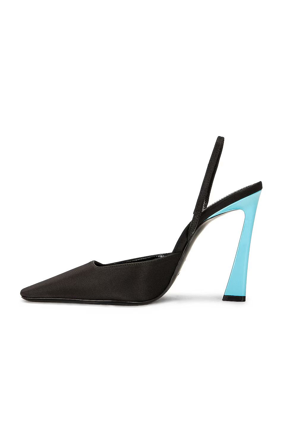 Saint Laurent Paris o1bcso1str1124 Blade Slingback Pumps in Nero/Blue Size US 6 / IT 36 - 5 Thumbnail
