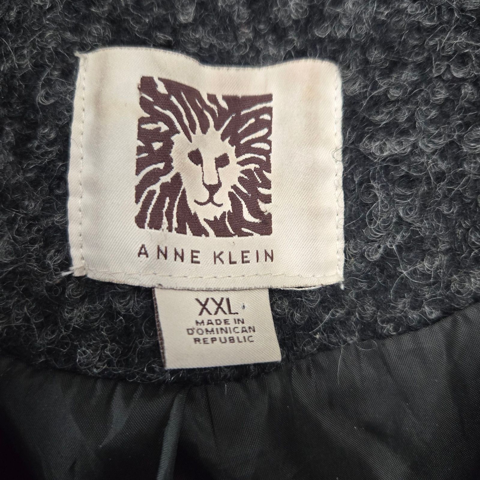 Anne Klein Y2K Anne Klein Charcoal Gray Wool Blend Peacoat Size XXL Size XXL / US 16-18 / IT 52-54 - 7 Thumbnail