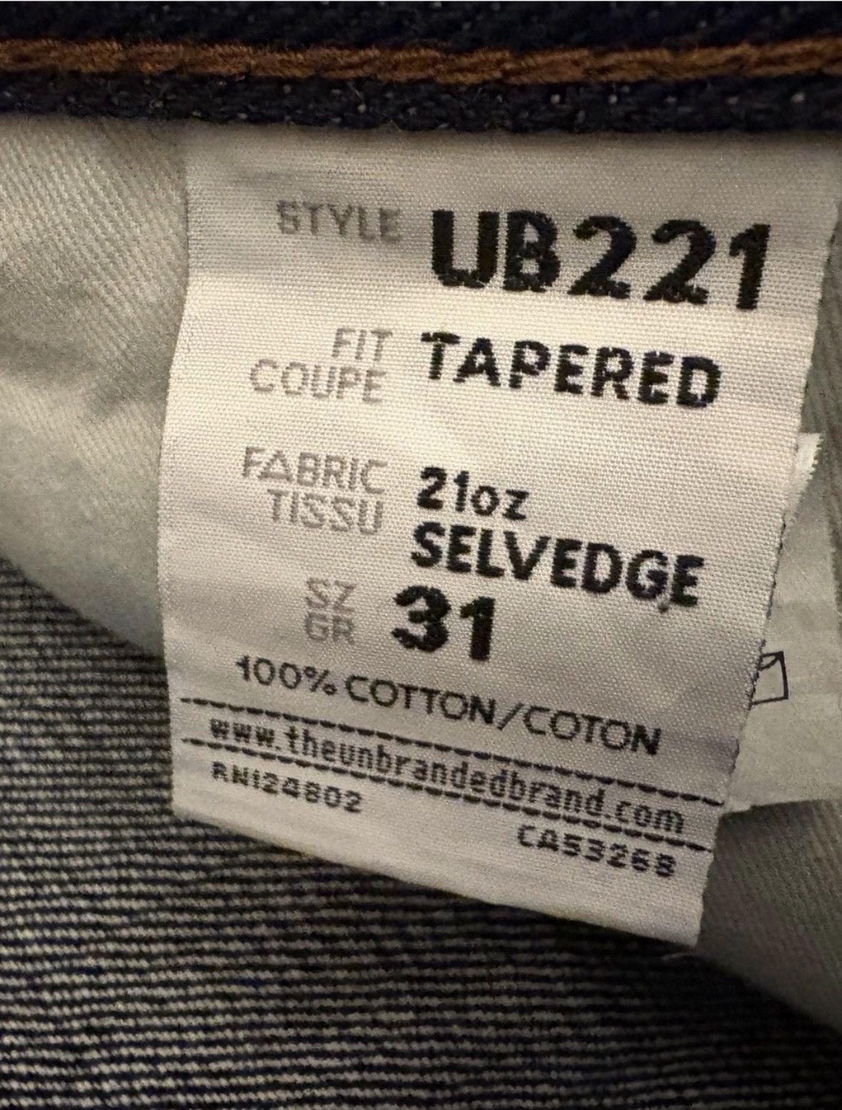 The Unbranded Brand Unbranded Brand 21oz Heavyweight Denim Jeans Size US 31 - 3 Thumbnail