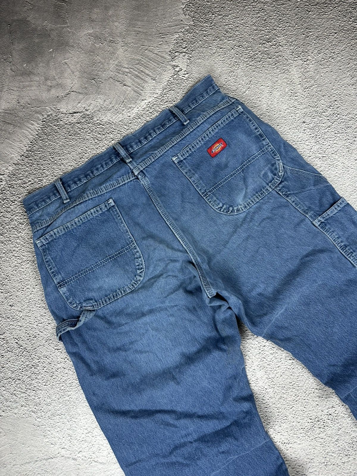 Dickies Vintage Dickies Washed Denim Blue Jeans Carpenter Y2K Baggy Size US 38 / EU 54 - 3 Thumbnail