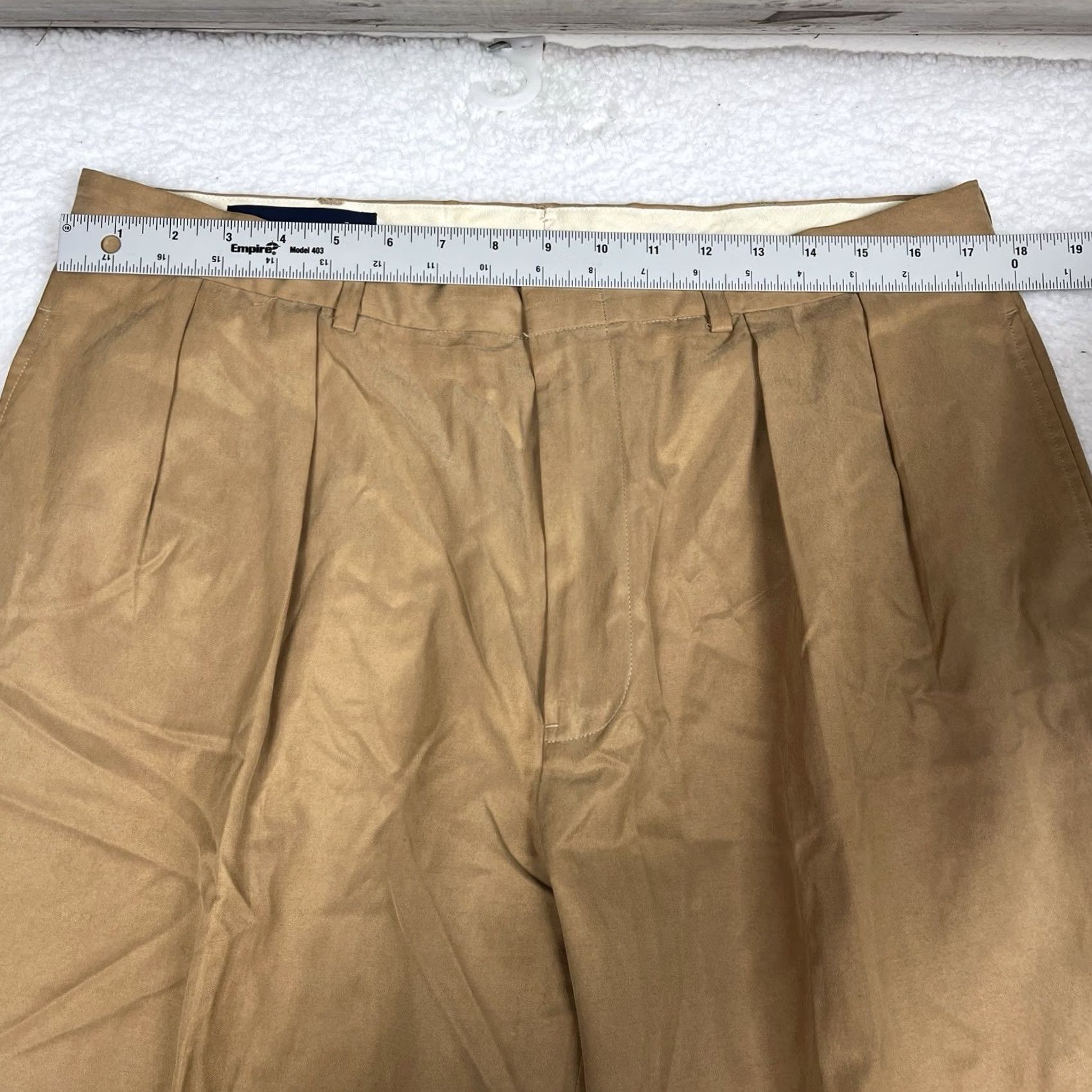 Ralph Lauren Vintage Polo Golf Ralph Lauren Mens 36X30 Khaki Silk Cotton Pleated Pants Size US M / EU 48-50 / 2 - 5 Thumbnail