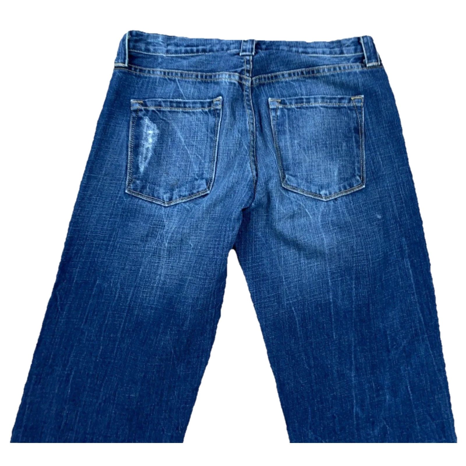 J.Crew J Crew Jeans Women 27 Vintage Slim Straight Leg Dark Wash Faded Pants Ladies Size 27" / US 4 / IT 40 - 4 Thumbnail