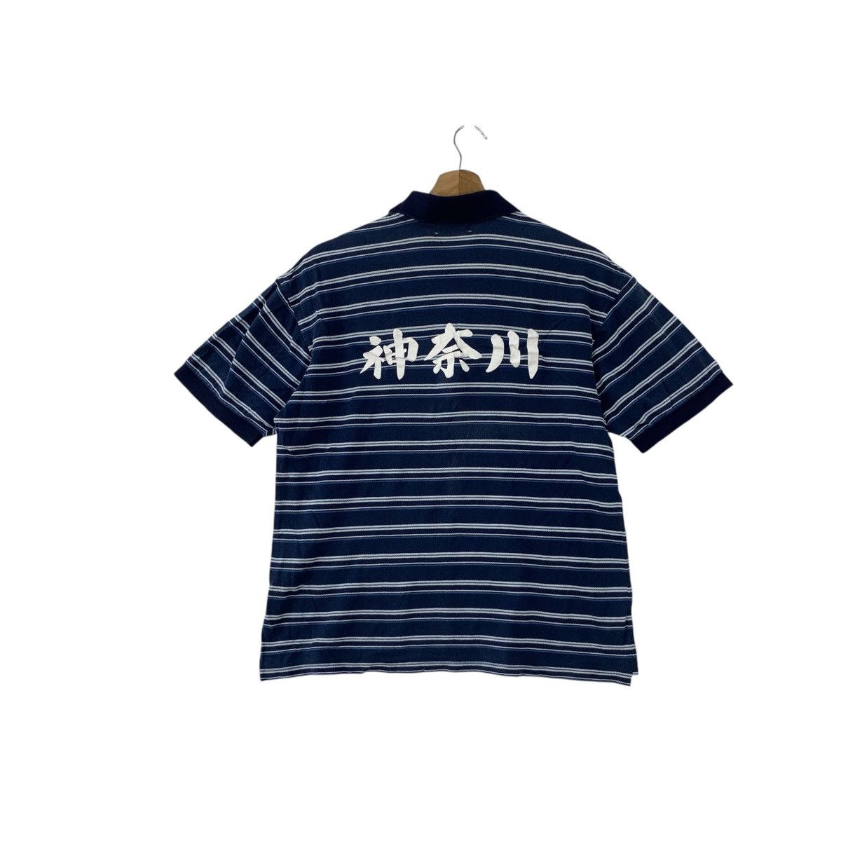 Vintage Vintage YONEX JAPAN Kanji Logo Stiped Polo Tee Shirt Top Size US L / EU 52-54 / 3 - 5 Thumbnail