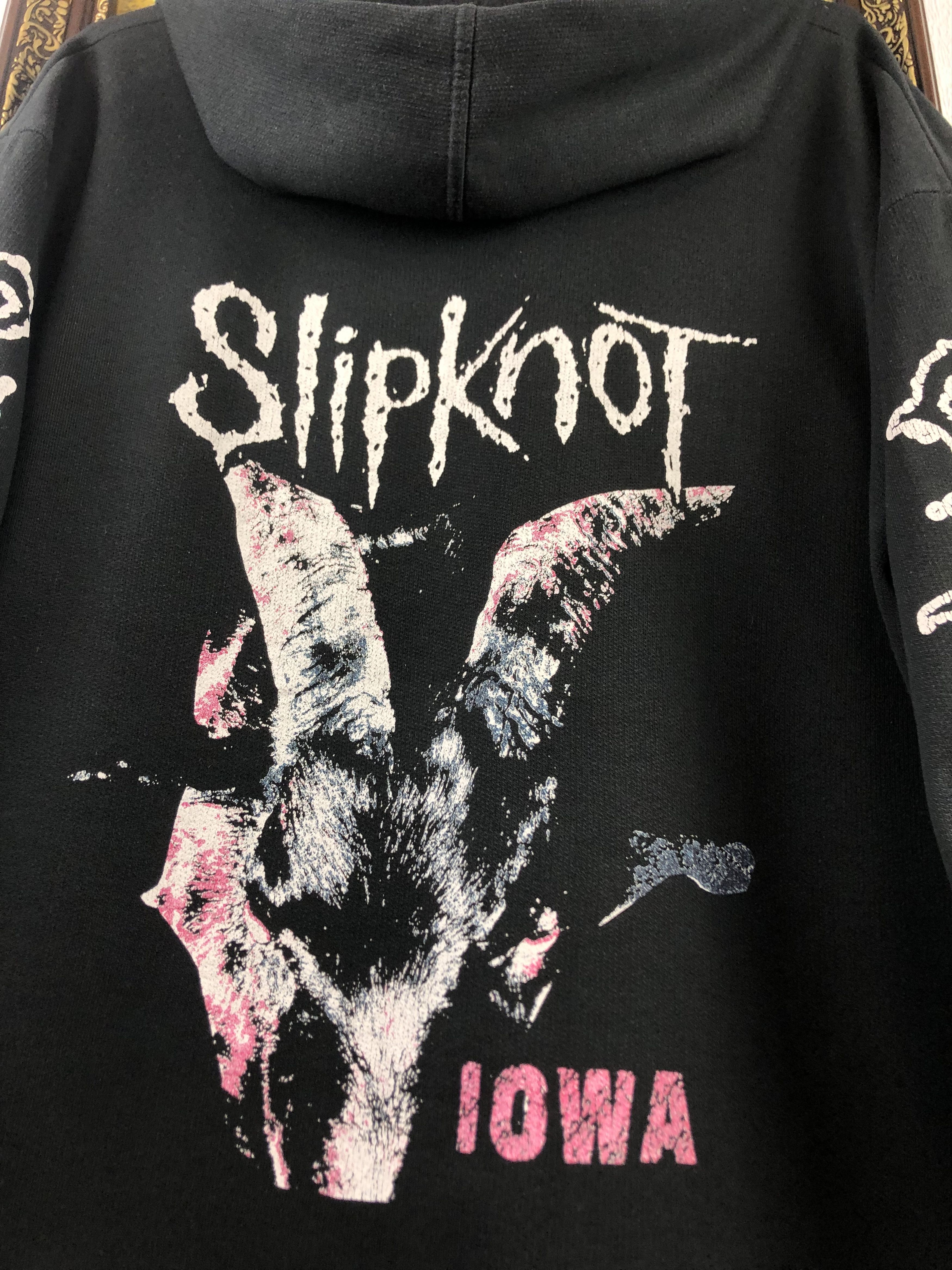Band Tees × Vintage Vintage 2001 Slipknot IOWA Hoodie Very Rare Rock Band Over Size US XL / EU 56 / 4 - 3 Thumbnail