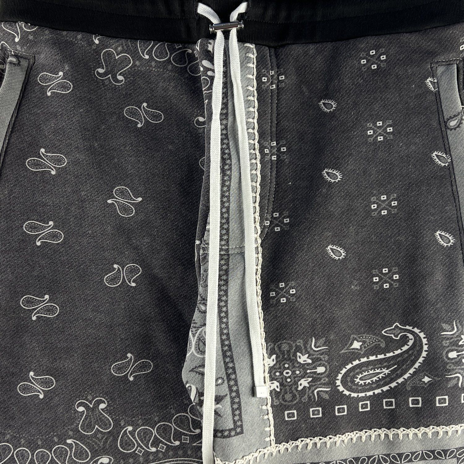 Amiri Amiri Grey Bandana Reconstruct Sweatpants Size US 28 / EU 44 - 4 Thumbnail