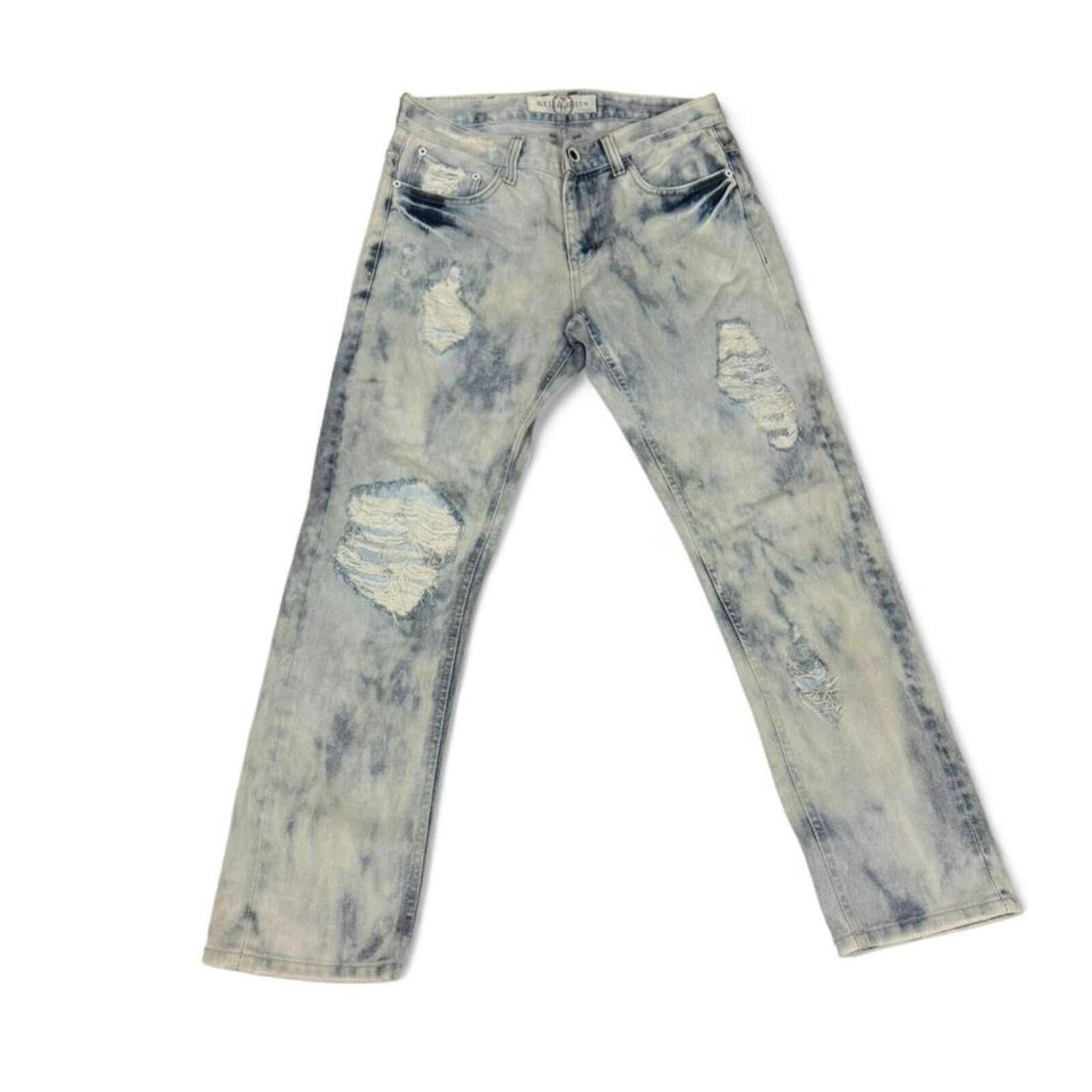 Other Kello jeans light wash denim jeans with printed logo on back Size 32" / US 10 / IT 46 - 2 Thumbnail