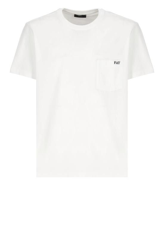 Fay FAY Men T-Shirts NPMB3501280UCX B001 White Size US L / EU 52-54 / 3 - 1 Thumbnail