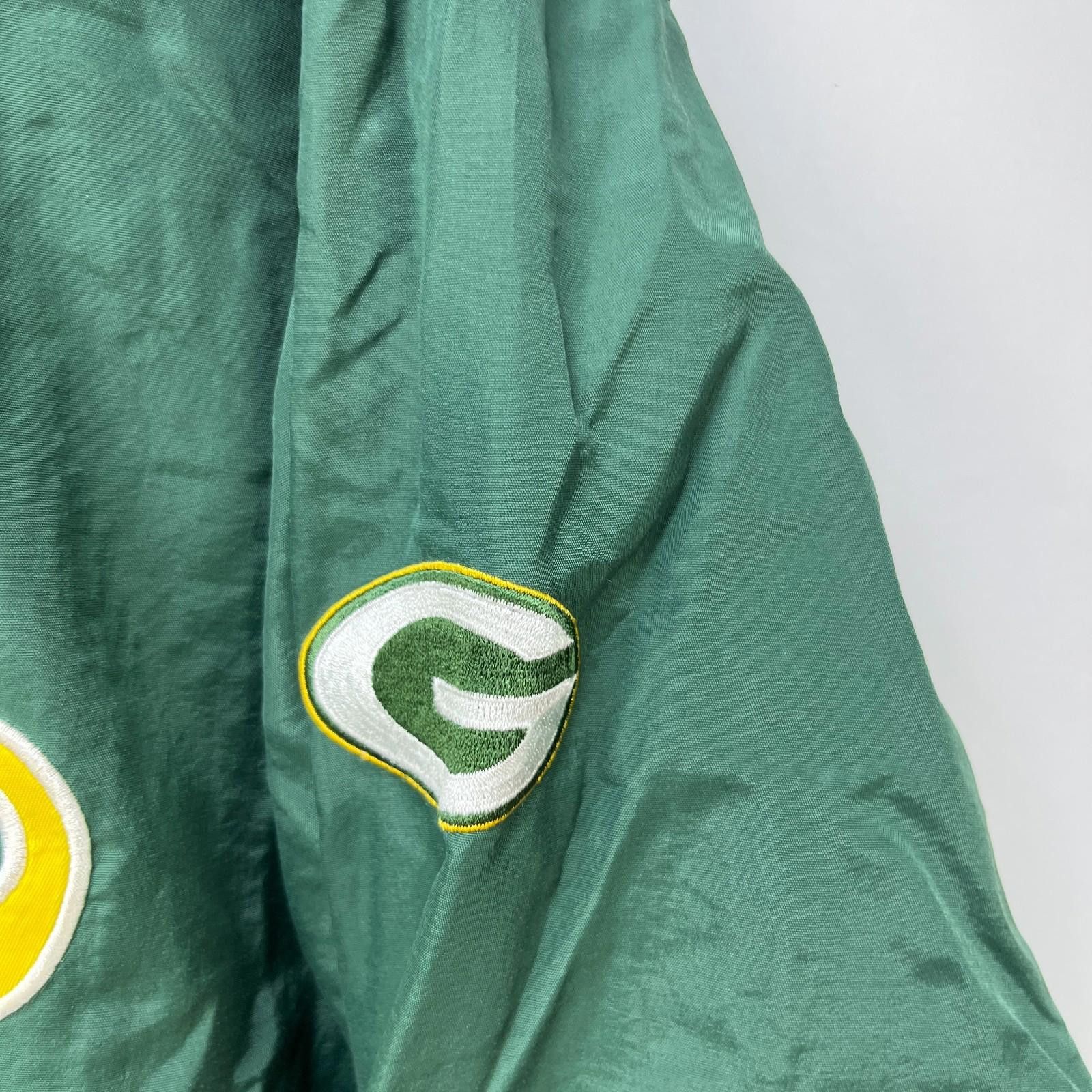 Designer Vintage 90s Green Bay Packers NFL Pullover Jacket Large Size ONE SIZE - 4 Thumbnail