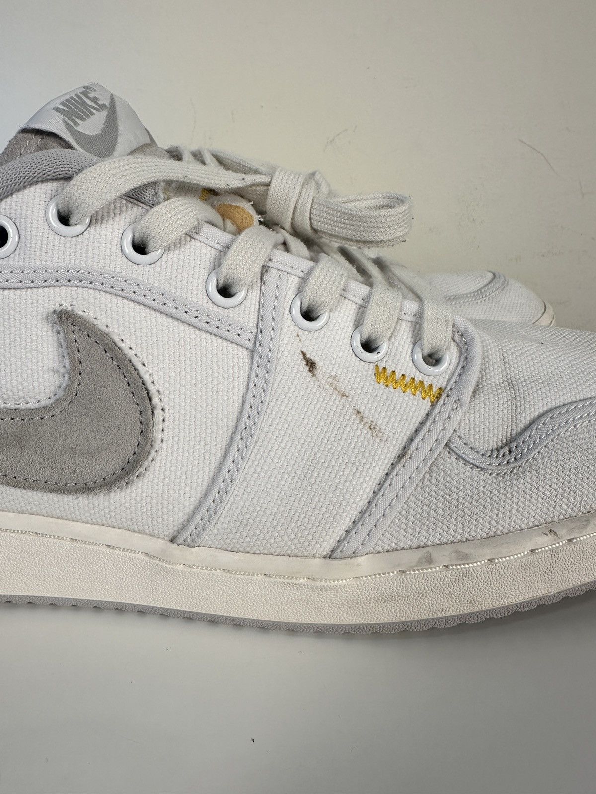 Jordan Brand × Nike Air Jordan 1 AJKO x Union White Canvas Men Sneaker Size 13 Size US 13 / EU 46 - 7 Thumbnail