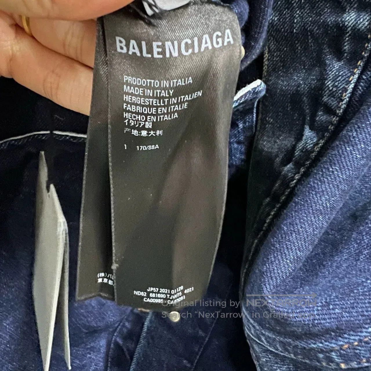 Balenciaga Balenciaga FBI Print Denim Jacket. Size US S / EU 44-46 / 1 - 3 Thumbnail