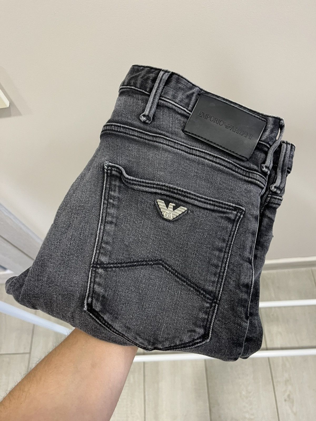 Emporio Armani Emporio Armani Jeans Slim Gray Y2K Vintage Streetwear Size30 Size US 30 / EU 46 - 7 Thumbnail