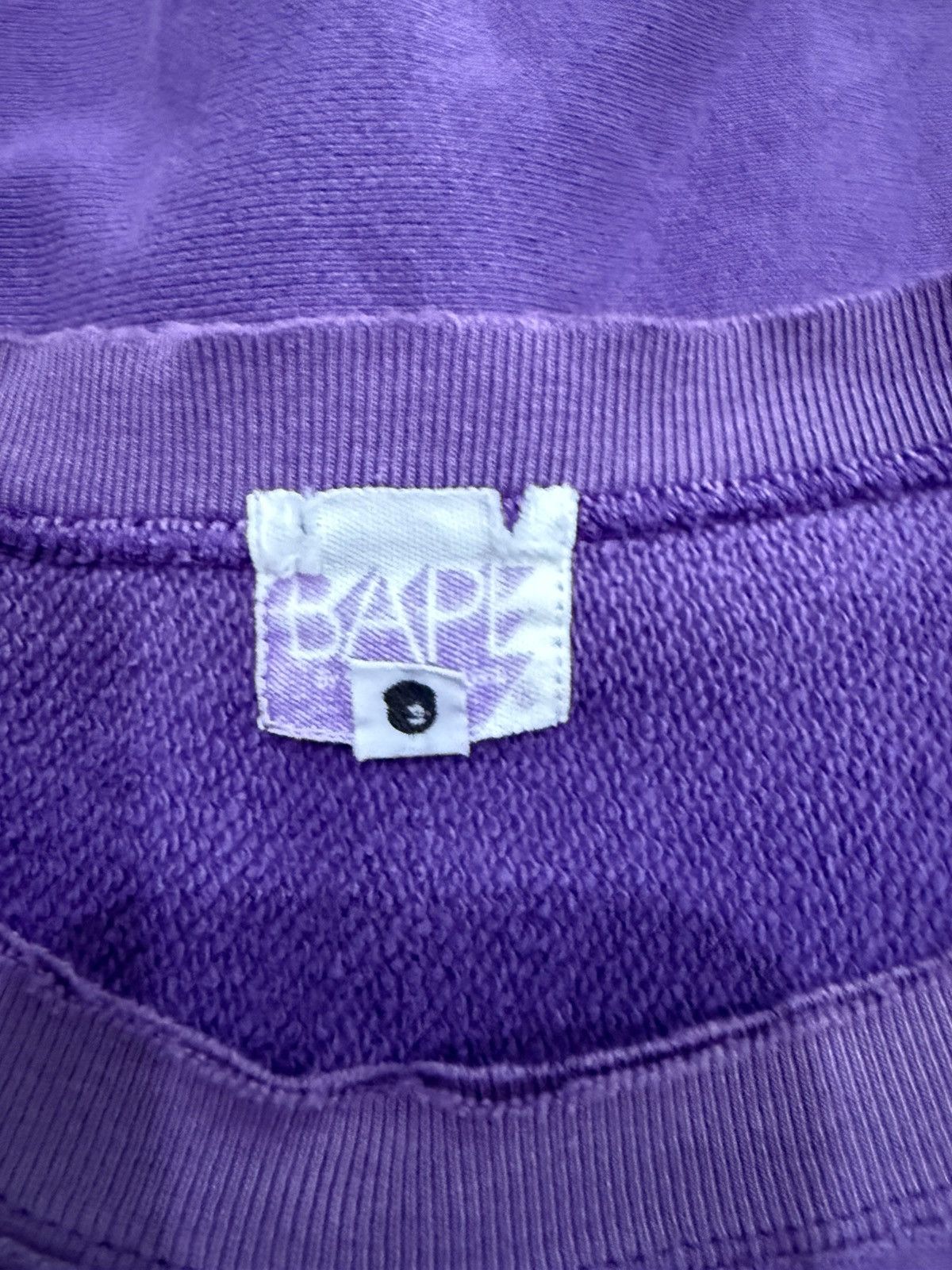 Bape Vintage Distress Purple Faded A Bathing Ape Size US L / EU 52-54 / 3 - 6 Thumbnail