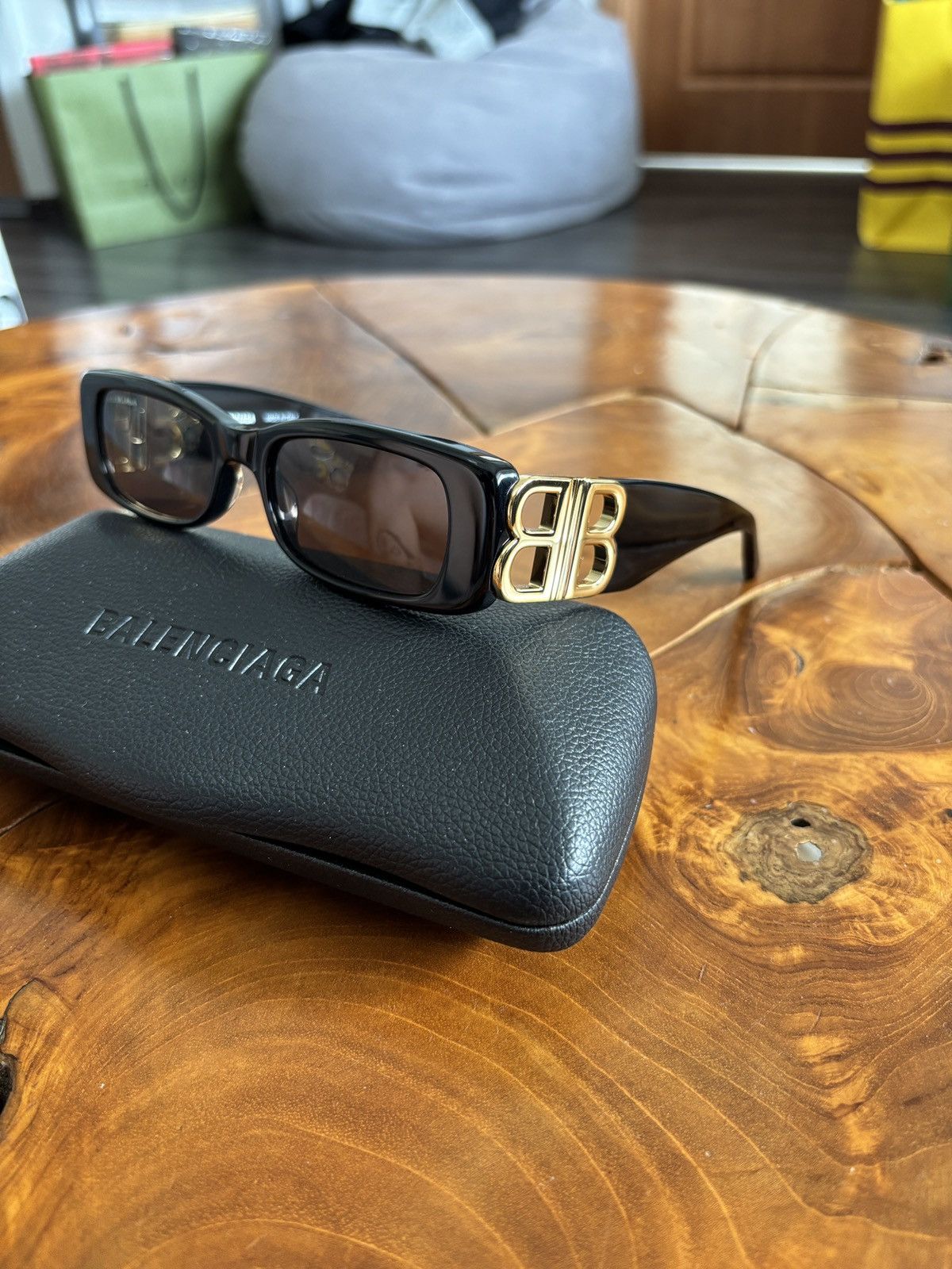 Balenciaga BB0266S Sunglasses in Black – Designer Daydream