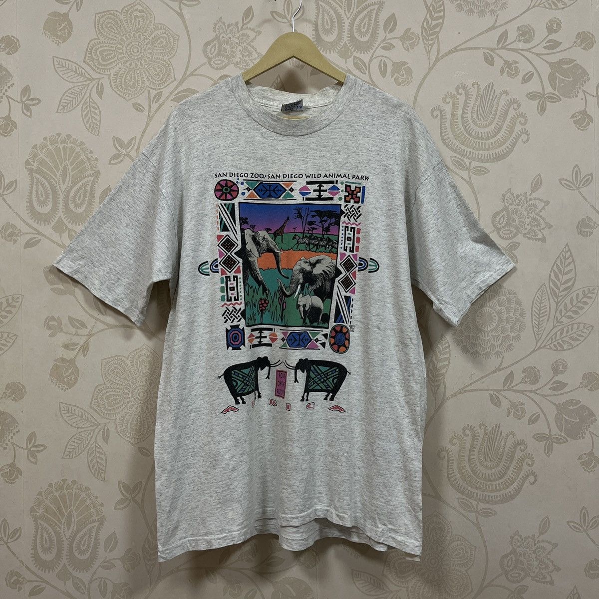 All Sport Rare Vintage 1990s San Diego Zoo Animal Park TShirt Size US L / EU 52-54 / 3 - 4 Thumbnail