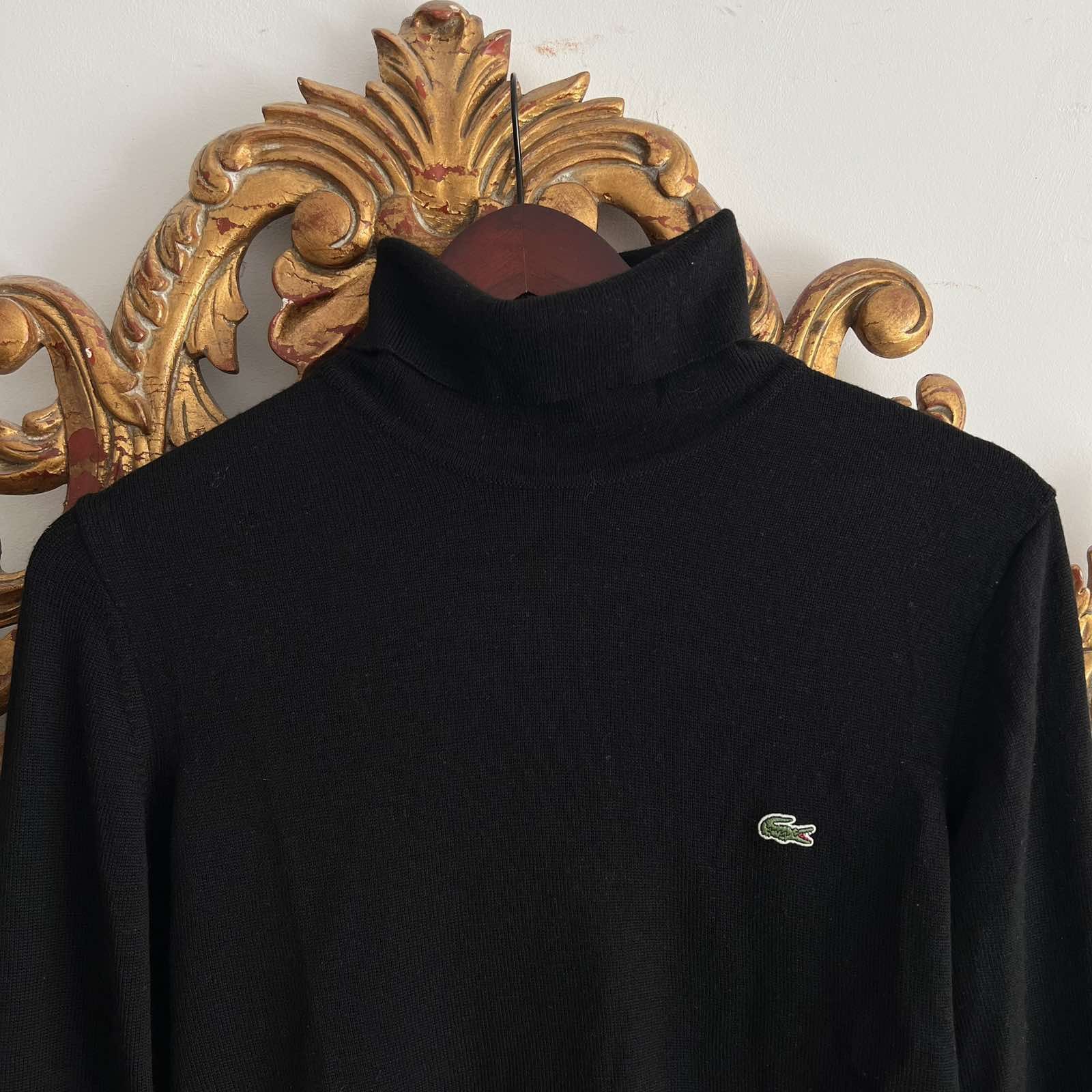 Lacoste Vintage Lacoste Golf Turtleneck sweater Jumper Black Size US S / EU 44-46 / 1 - 4 Thumbnail