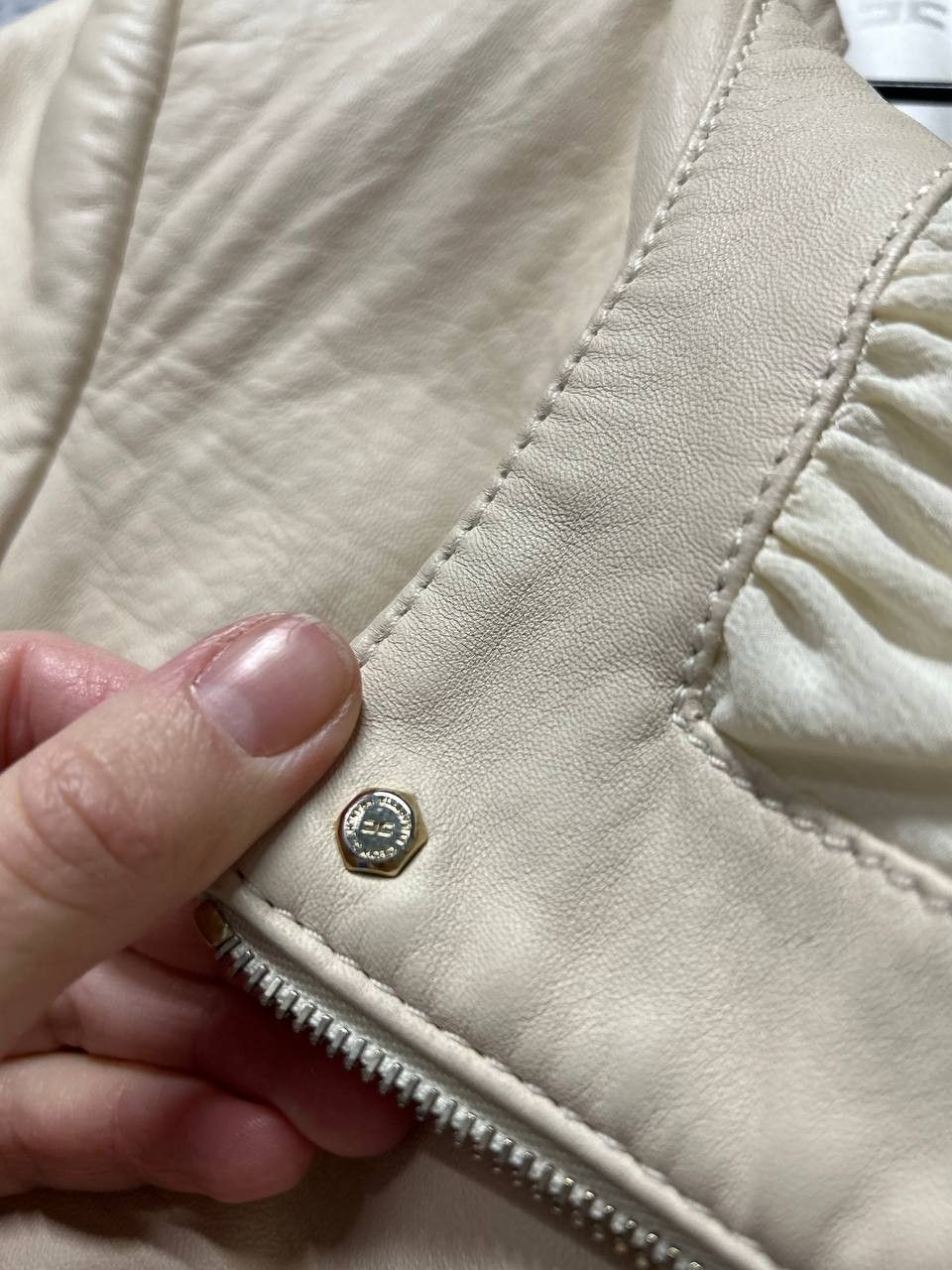 Elisabetta Franchi Elisabetta Franchi womens leather / silk jacket IT 42 / M Size M / US 6-8 / IT 42-44 - 18 Thumbnail