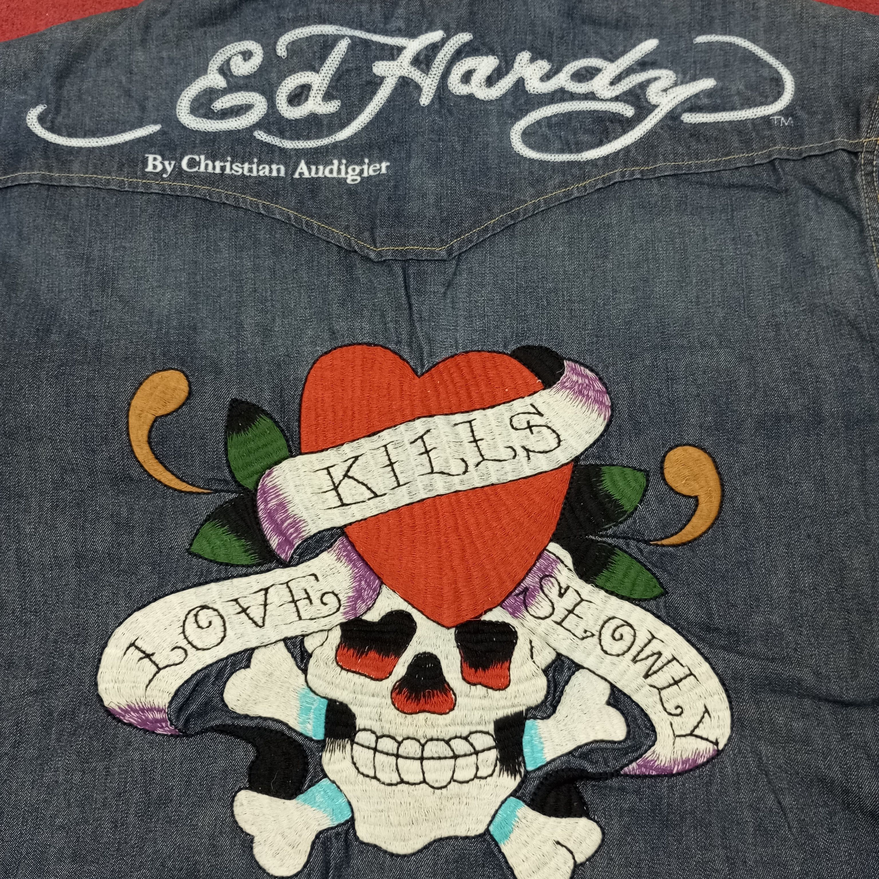 Ed Hardy Ed Hardy Fashion Brand Skulls Design Shirt c239n18 Size US XL / EU 56 / 4 - 2 Thumbnail