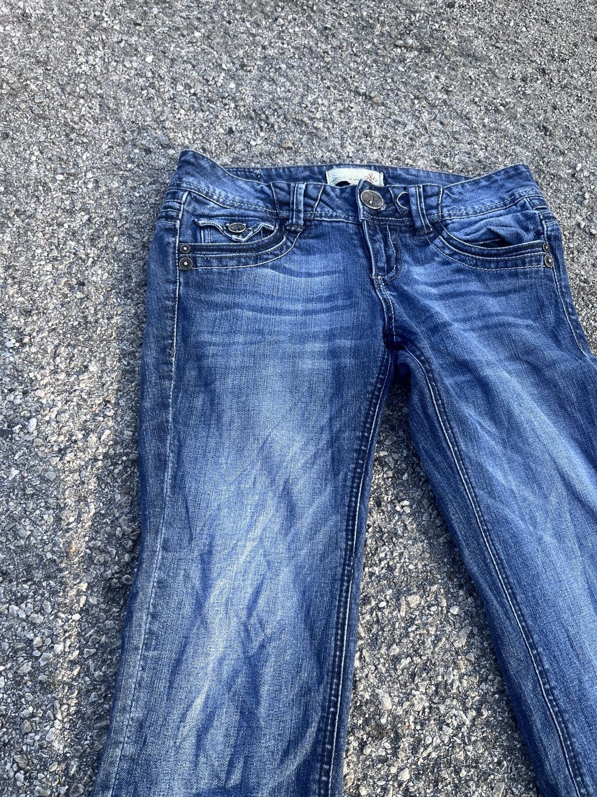 Japanese Brand × Vintage Artisan Denim Blue Flare Jean Size US 30 / EU 46 - 7 Thumbnail