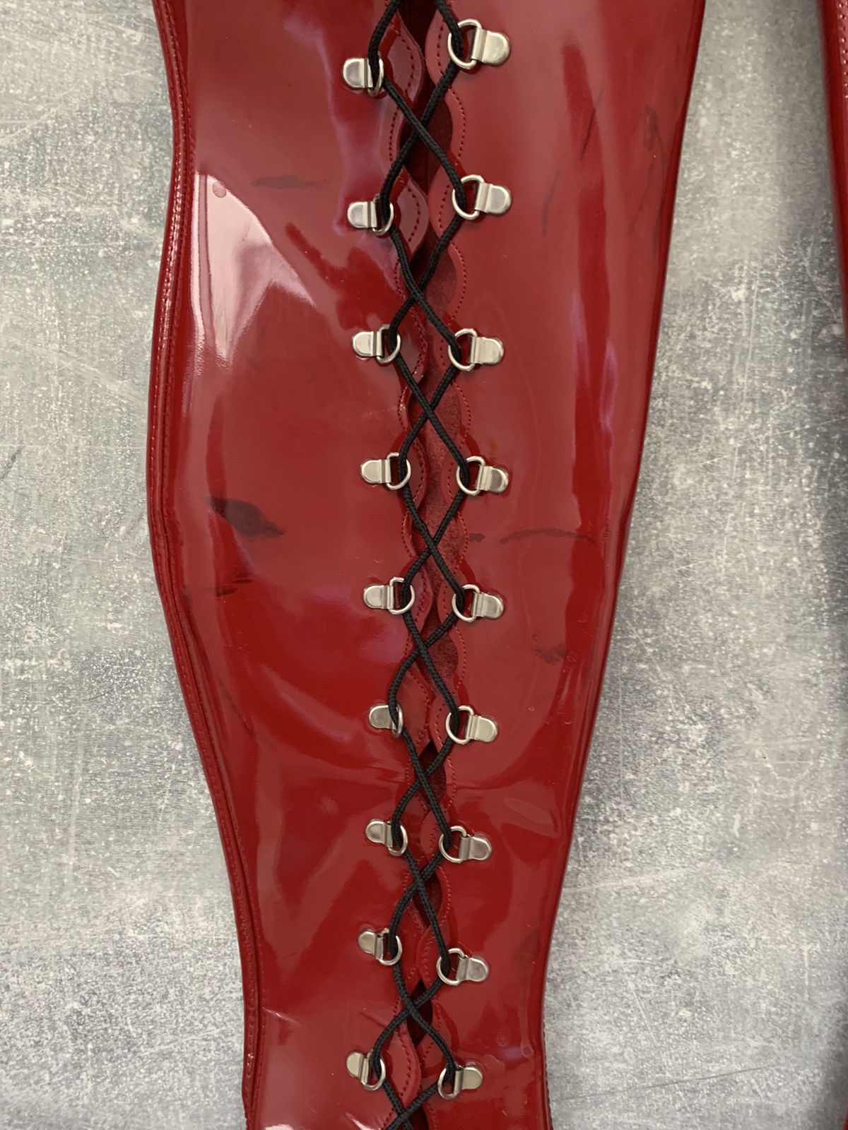 Japanese Brand Women's Biker Cowboy Boots Gothic High Heel Motorcycle style Size US 7 / IT 37 - 17 Thumbnail