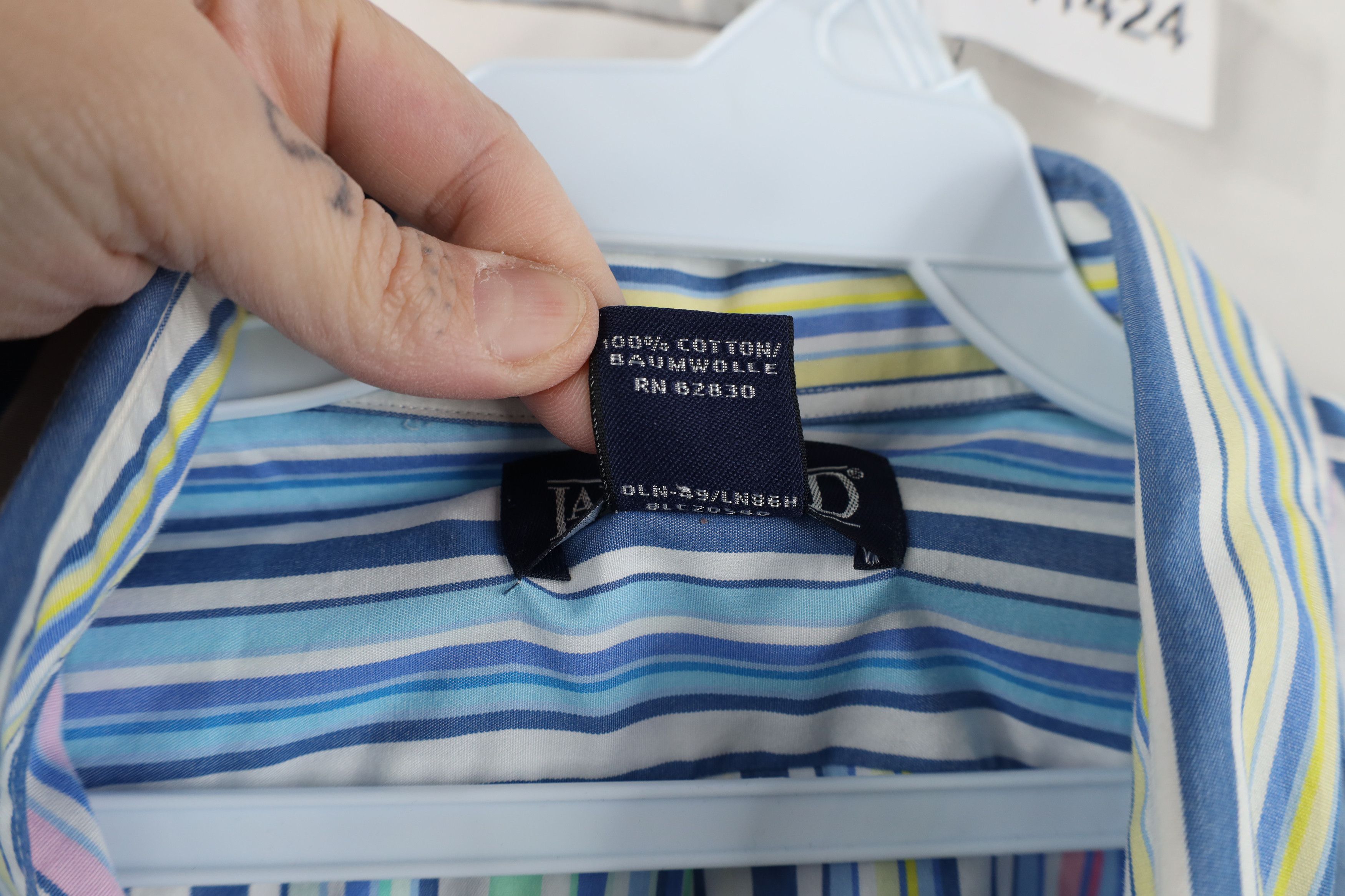 Lands' End Vintage 90s Lands End Striped Collared Button Down Shirt Size US M / EU 48-50 / 2 - 7 Thumbnail