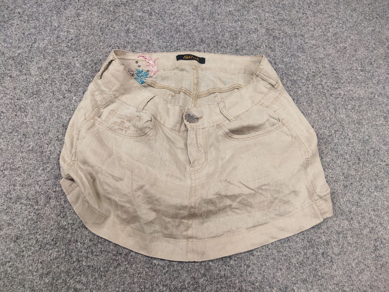 Miss Sixty Y2K Vintage Linen Mini Skirt Killah Miss Sixty hysteric LGB Size 30" / US 8 / IT 44 - 2 Thumbnail