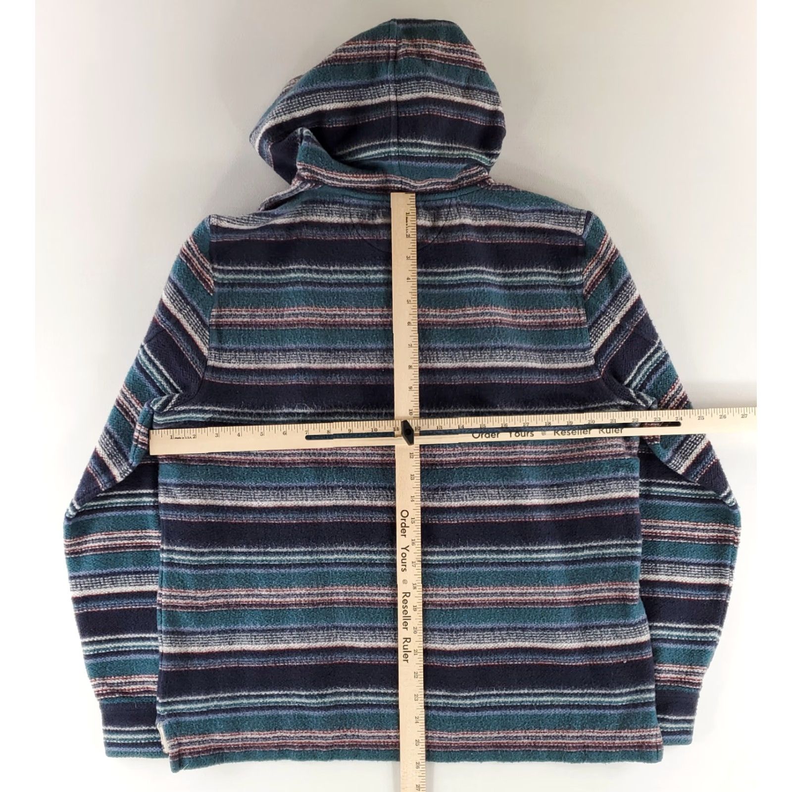 Faherty Faherty Hoodie Pacific Serape Great Falls Blue Green Mens L Multicolor Pullover Size US L / EU 52-54 / 3 - 6 Thumbnail