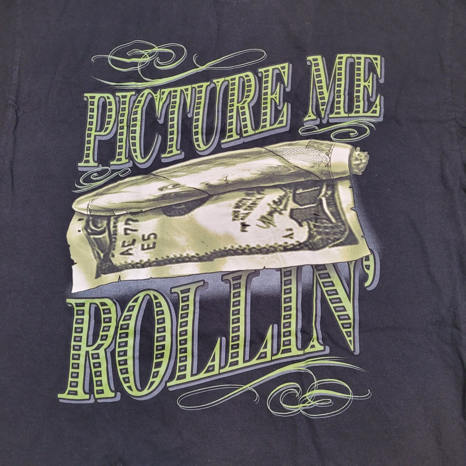 Vintage VTG Y2K Mafioso "Picture Me Rollin" T-Shirt 2XL USA 2Pac Size US XXL / EU 58 / 5 - 2 Thumbnail