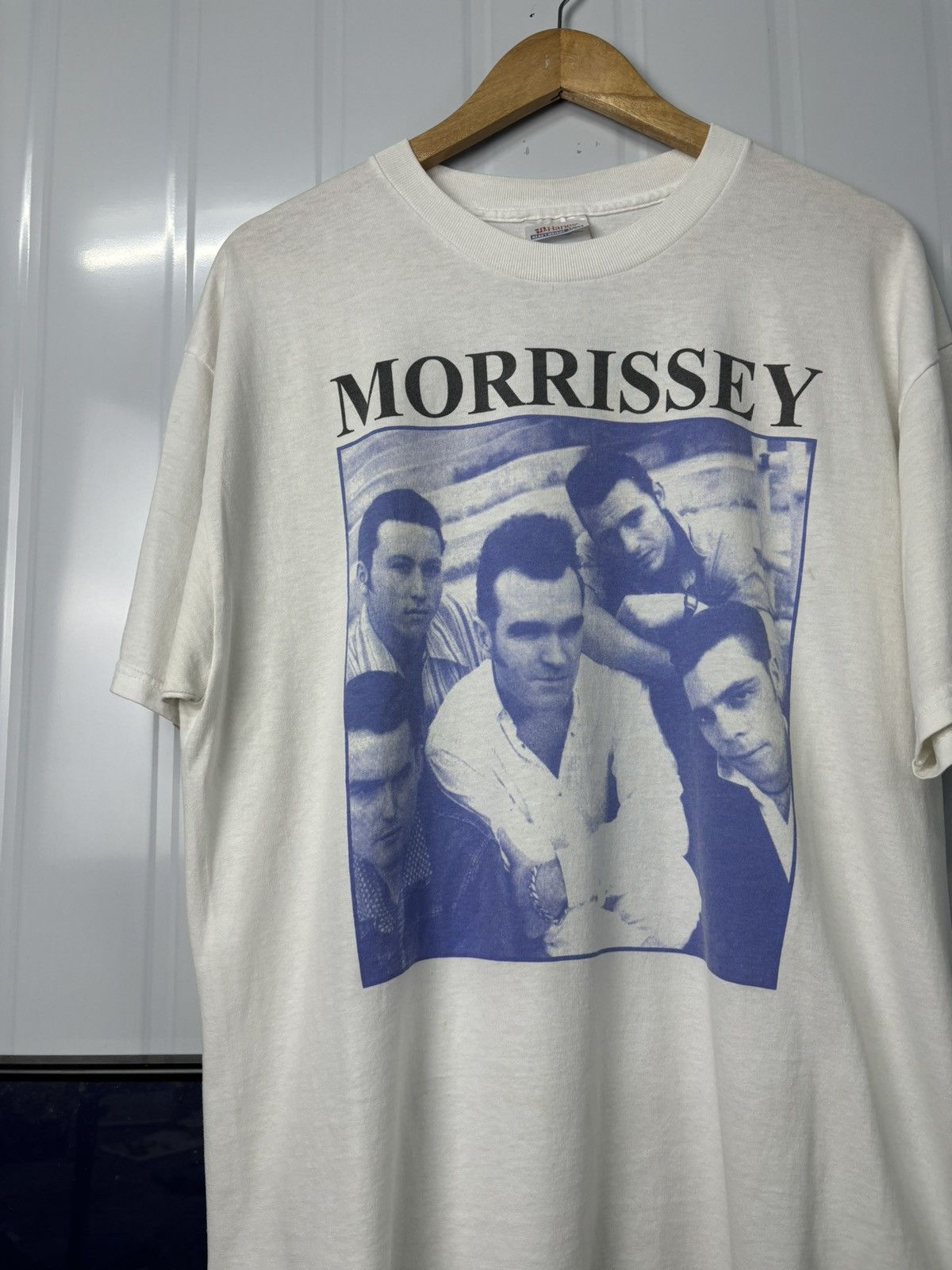 Band Tees × Vintage RARE! Vintage 90’s Morissey Bootleg Hanes Band Tour Size US L / EU 52-54 / 3 - 4 Thumbnail