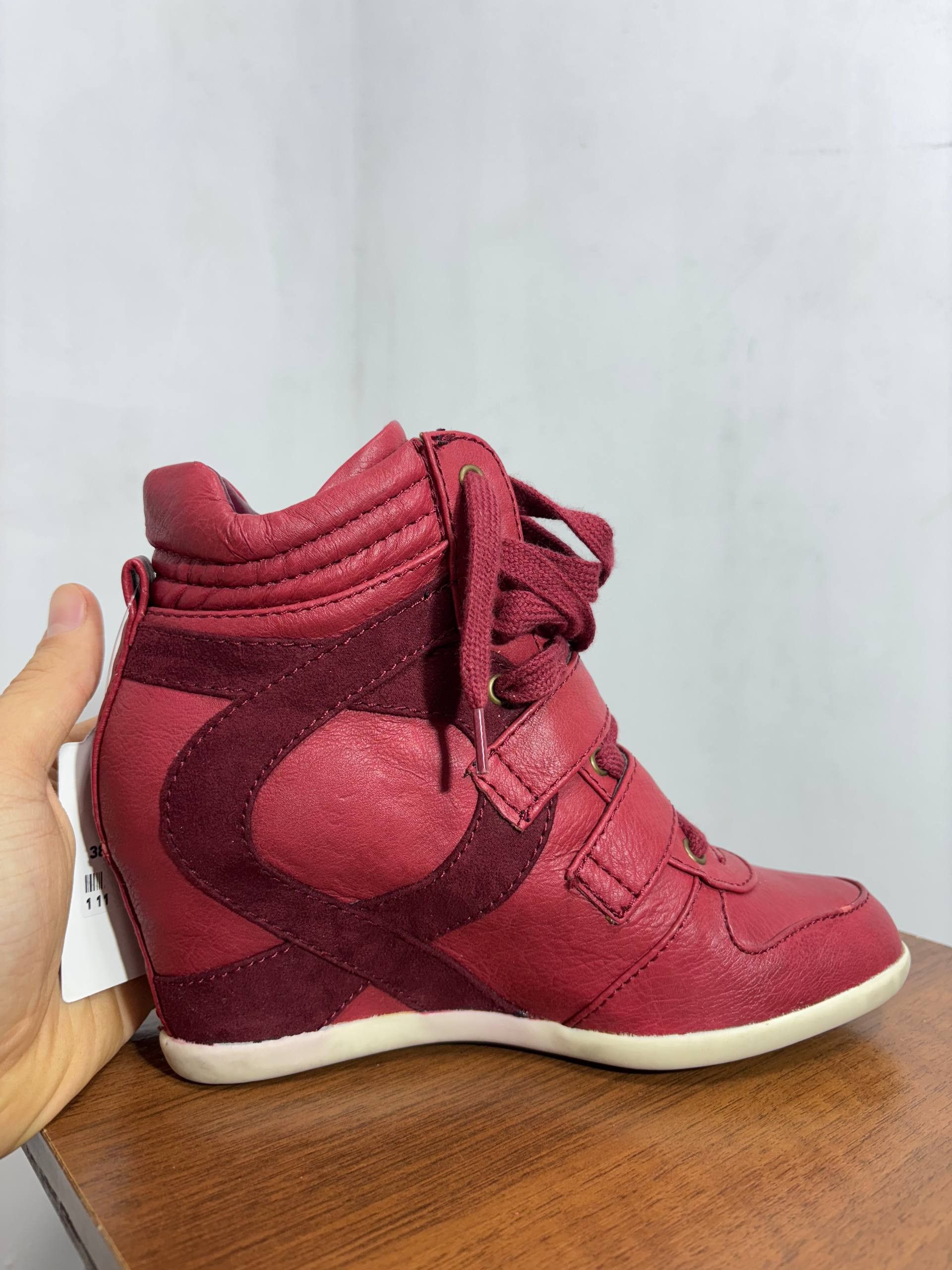 Isabel Marant Etoile Isabel Marant Etoile style Leather Hi-Top Sneakers Shoes Size US 8 / IT 38 - 14 Thumbnail