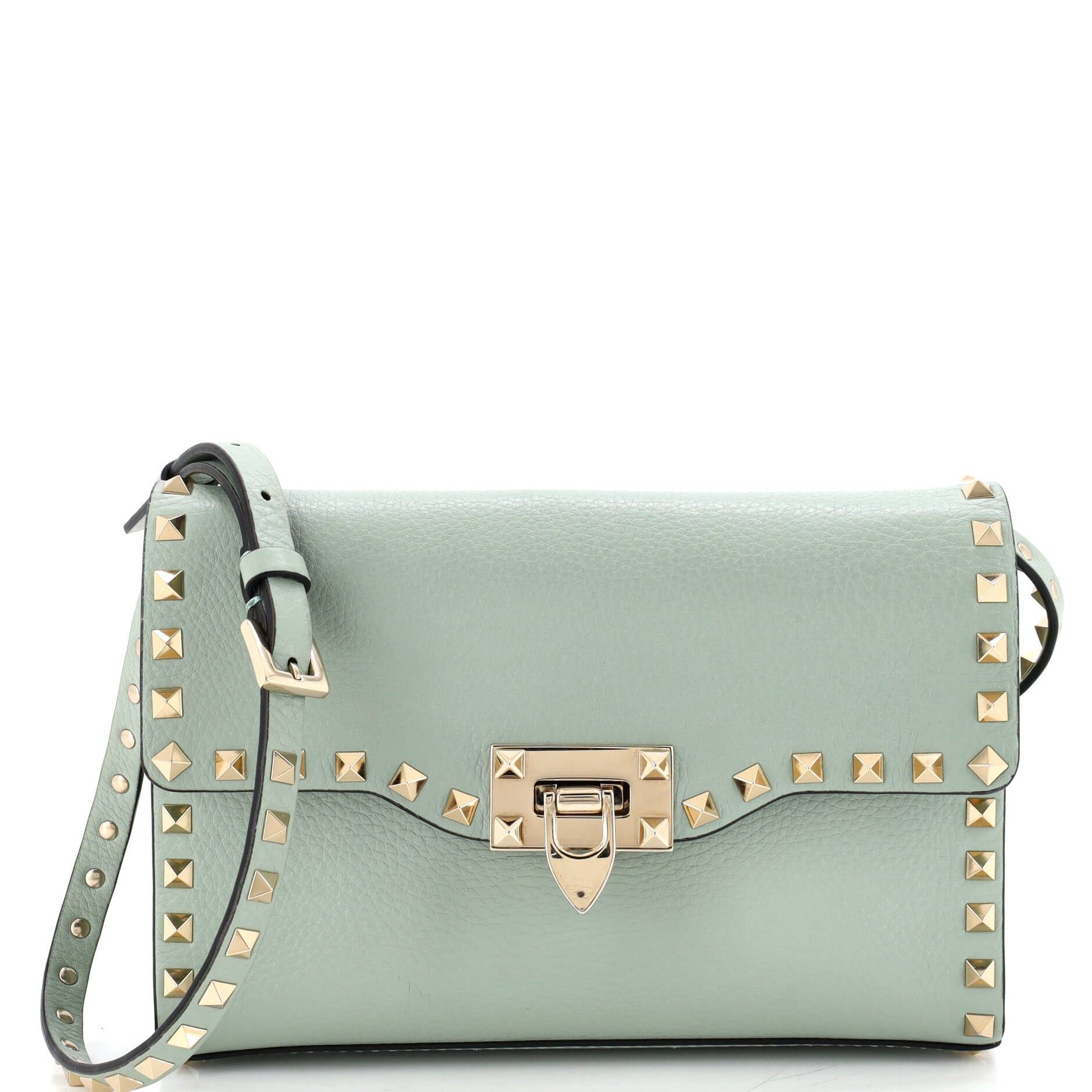 Valentino Rockstud Flip Lock Flap Bag Size ONE SIZE - 1 Thumbnail