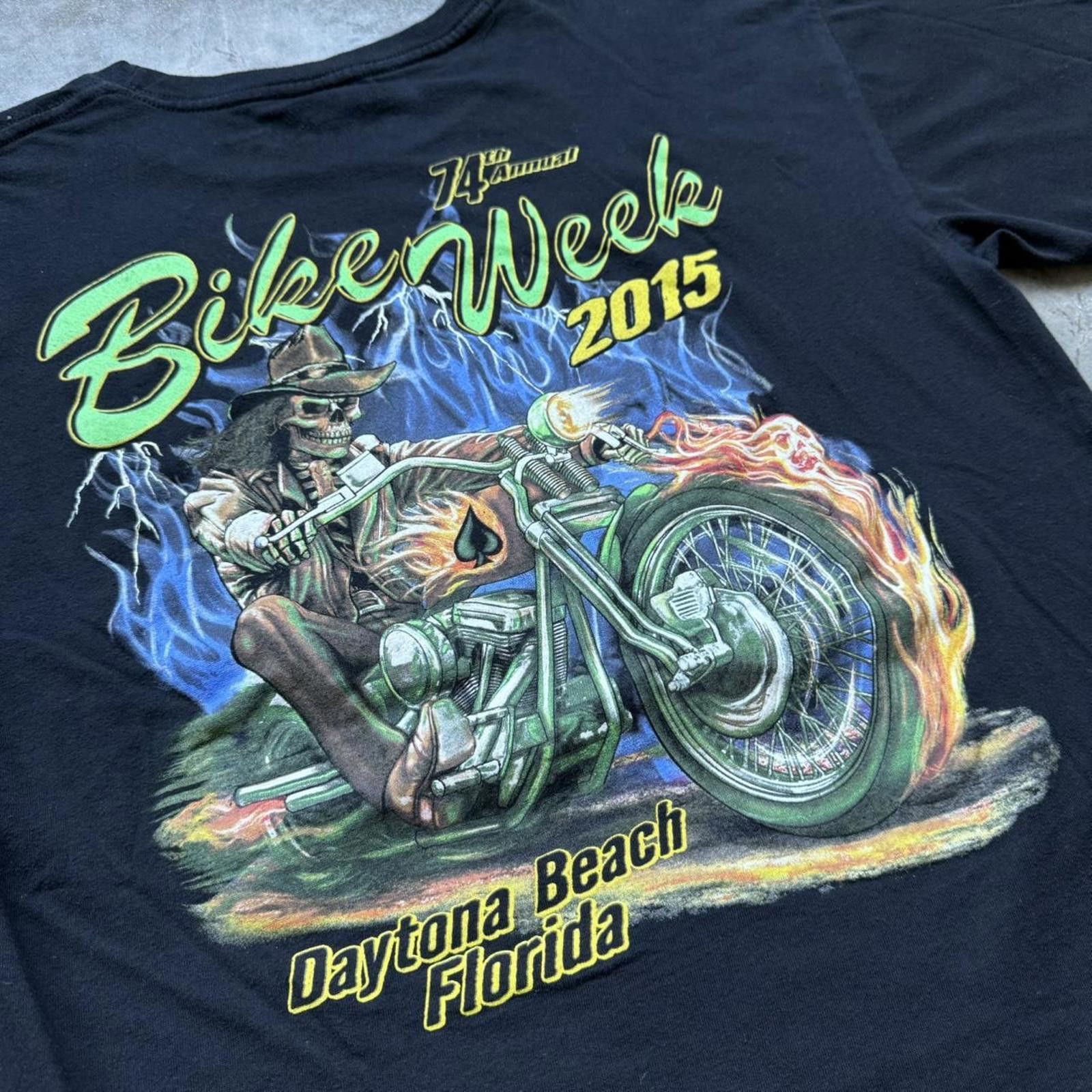 Other 74th Annual Bike Week Daytona Beach Graphic T- Shirt Size US L / EU 52-54 / 3 - 4 Thumbnail