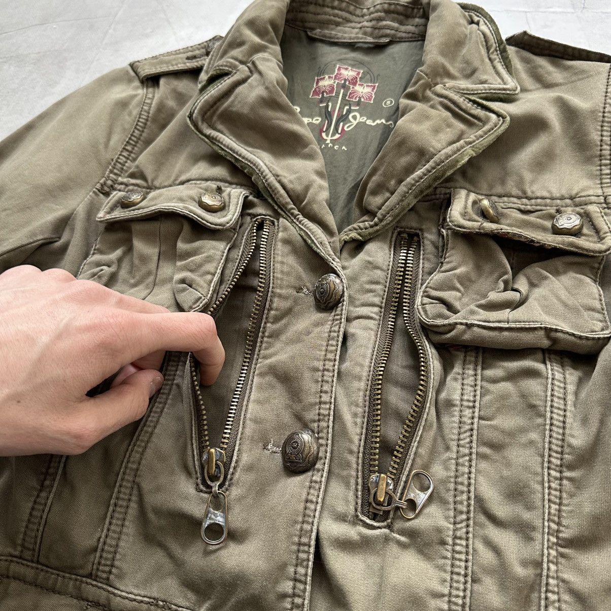 Hysteric Glamour × Undercover 00s Napoleon Military Multipocket Jacket LGB YSL PPFM Vibe Size S / US 4 / IT 40 - 11 Thumbnail