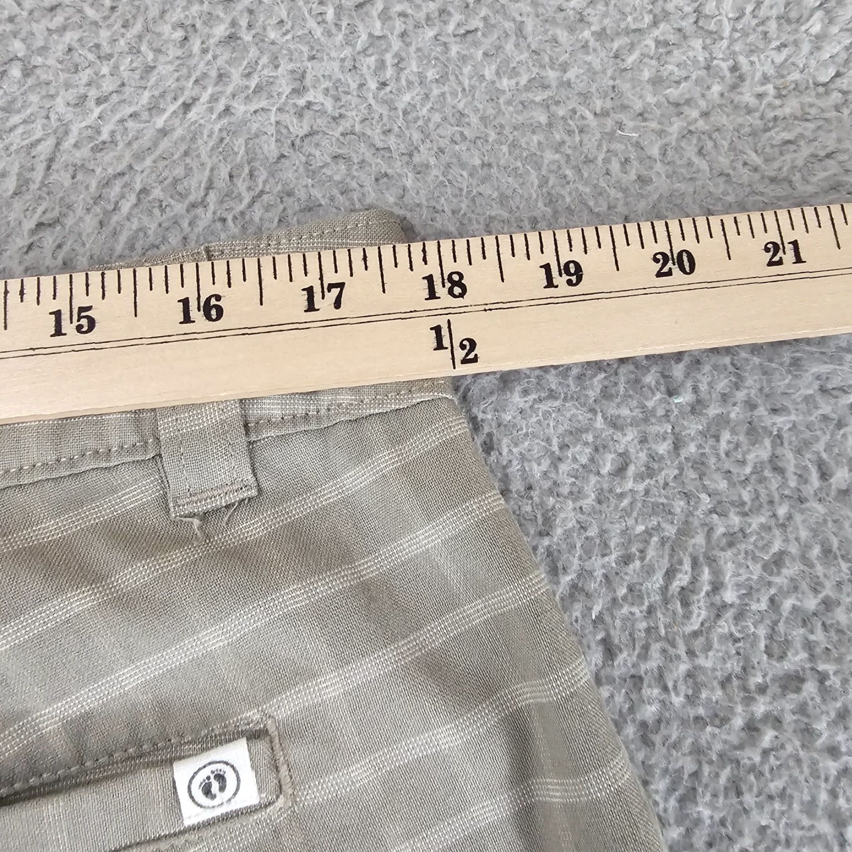 Hang Ten Hang Ten Shorts Mens 36 Gray Check California Chino Hybrid Skate Surf Stretch City Modern Casual Mens Size US 36 / EU 52 - 6 Thumbnail