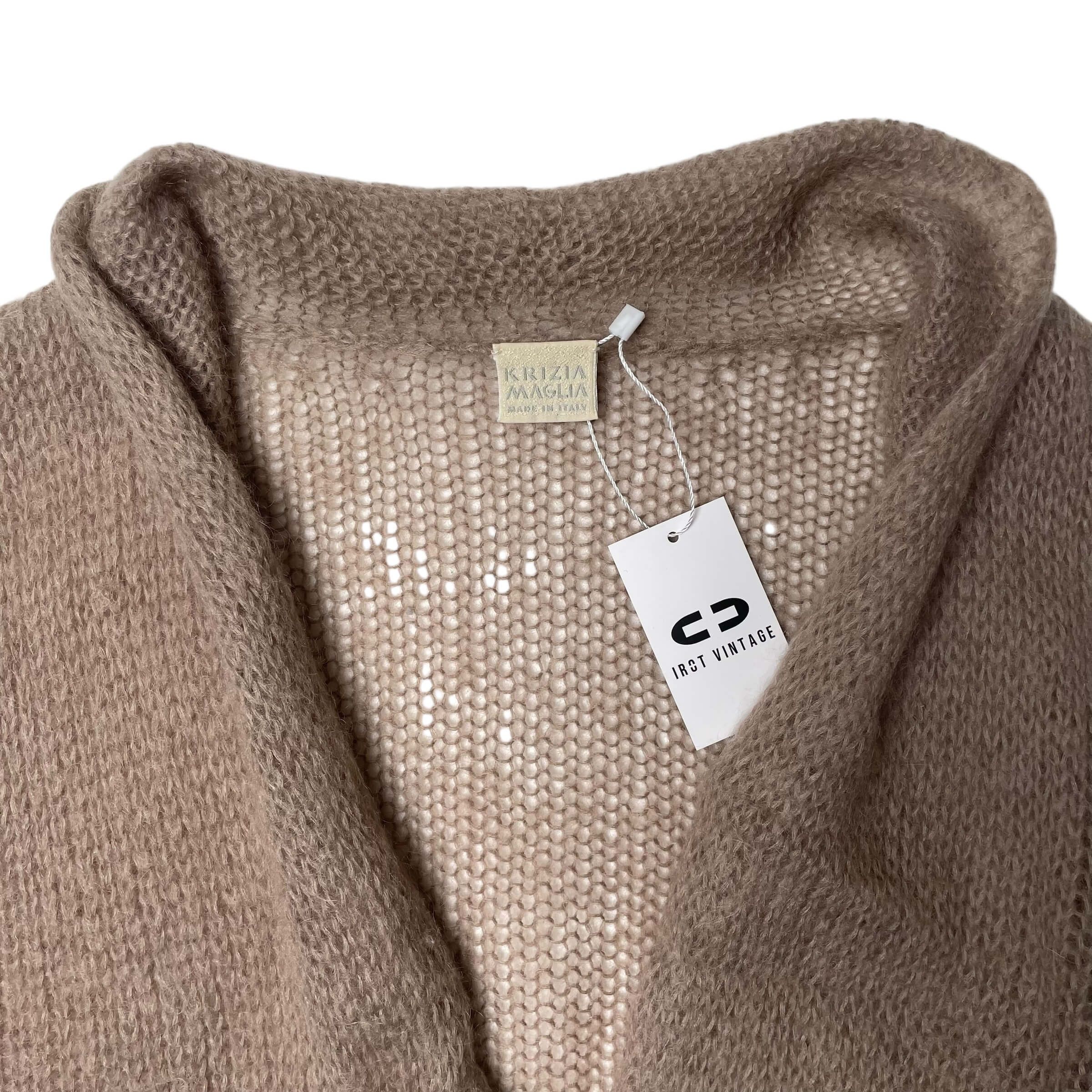 Krizia 90's krizia maglia mohair blend stripe point cardigan Size M / US 6-8 / IT 42-44 - 8 Thumbnail